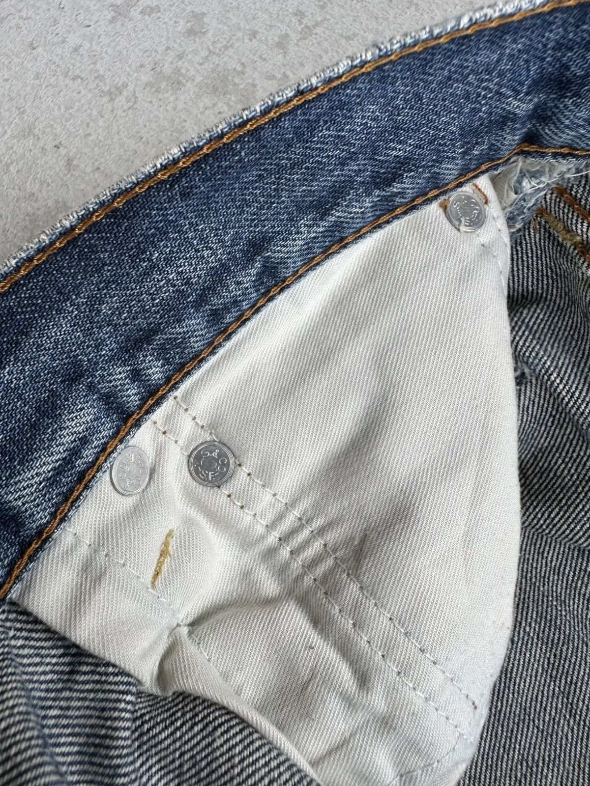 LVC CRAZY 🔥🔥 DISTRESSED DENIM 🧷 Vintage LEVI’S 503 Denim Pants Size US 29 - 14 Thumbnail