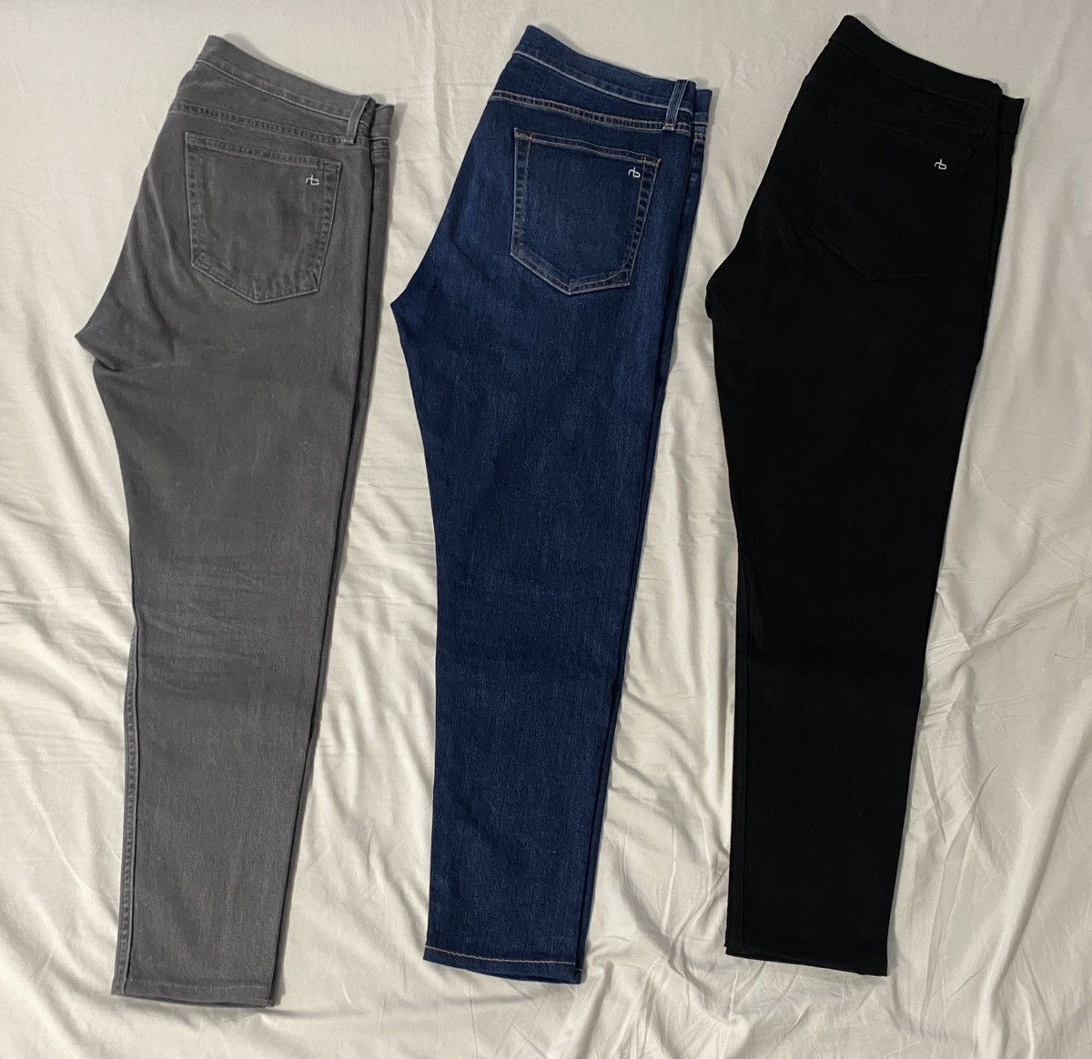 Rag & Bone Grey Rag & Bone Fit 1 Jeans Size US 34 / EU 50 - 12 Thumbnail