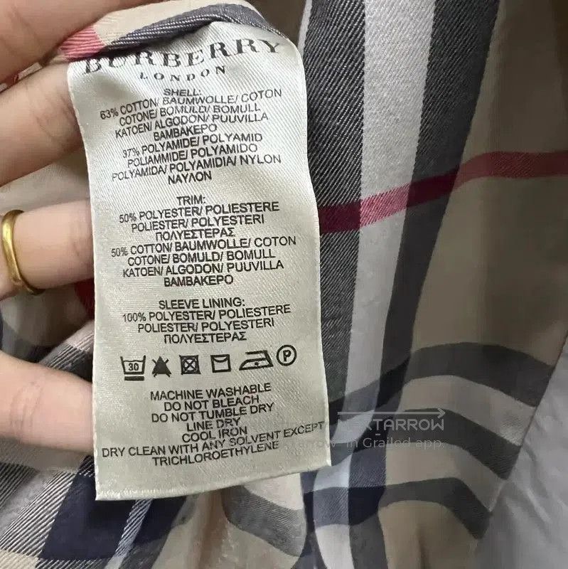Burberry Burberry Spring Beige Cotton Women's Jacket. Size S / US 4 / IT 40 - 3 Thumbnail