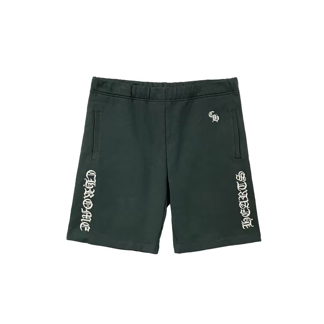 Chrome Hearts Chrome Hearts Script Logo Embroidered Shorts Size US 33 - 1 Thumbnail