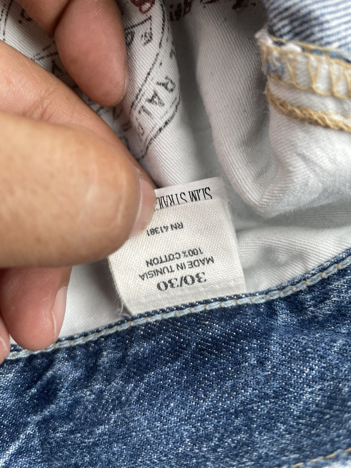 Ralph Lauren Ralph Lauren Slim Straight Distresed Denim Size US 33 - 15 Thumbnail