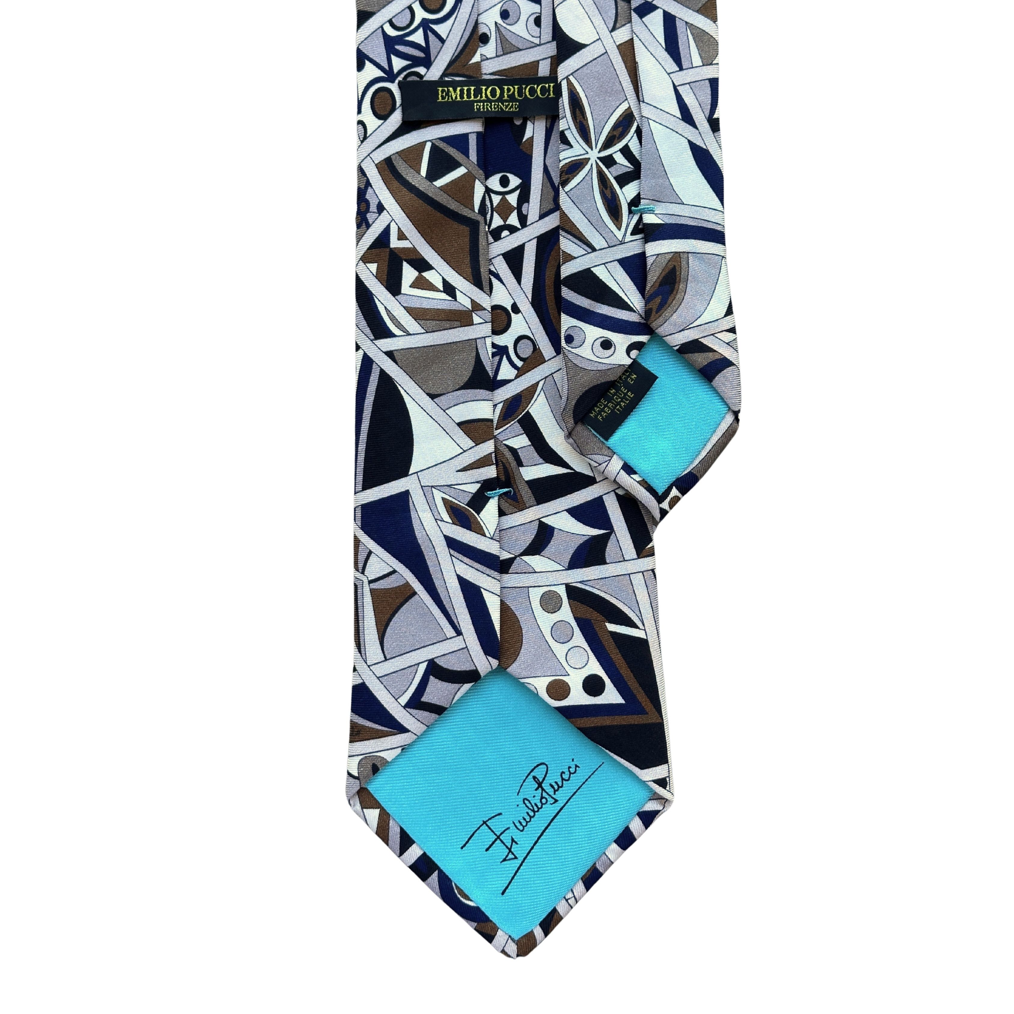 Other Emilio Pucci Tie Silk Geometric Pattern Multicolor Size ONE SIZE - 2 Thumbnail
