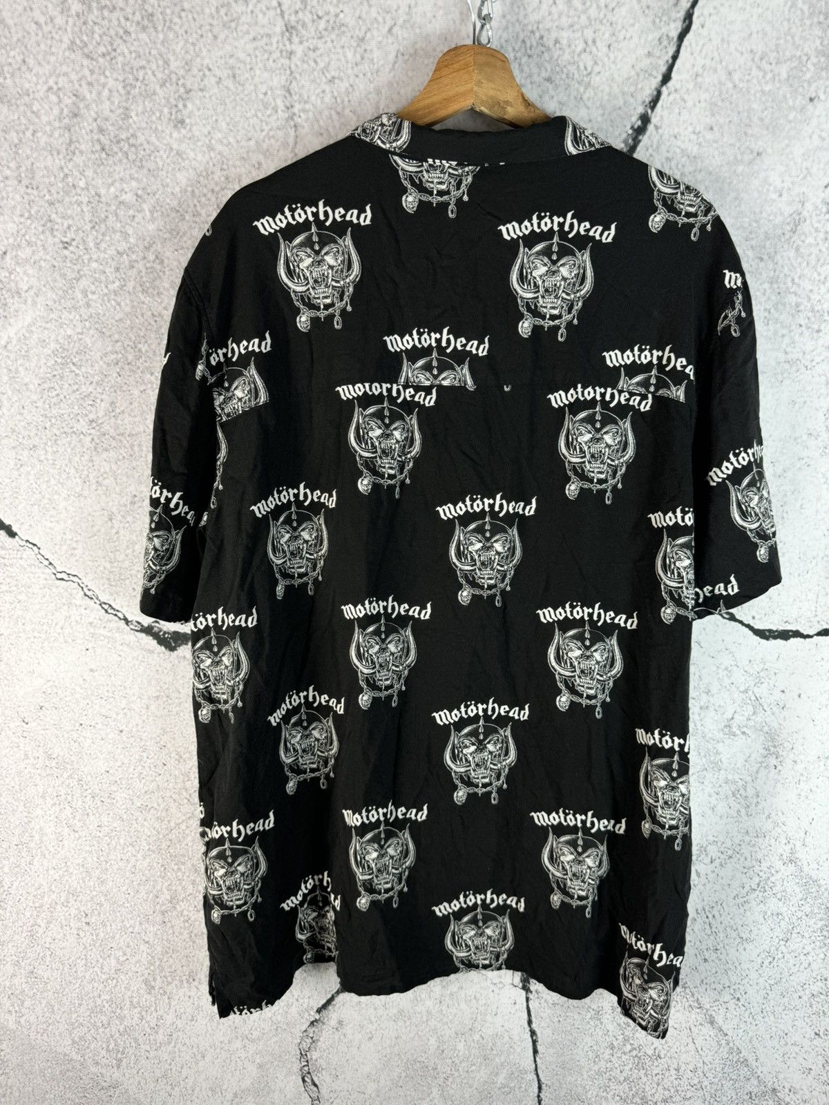 Band Tees Rare MOTORHEAD x H&M Full All Over Print Button Up Size US XL / EU 56 / 4 - 2 Thumbnail
