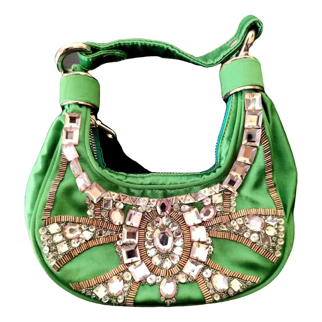 Chloe × Phoebe Philo × Vintage Chloe Vintage Green Satin Bracelet Bag - Phoebe Philo 2000s Size ONE SIZE - 1 Thumbnail