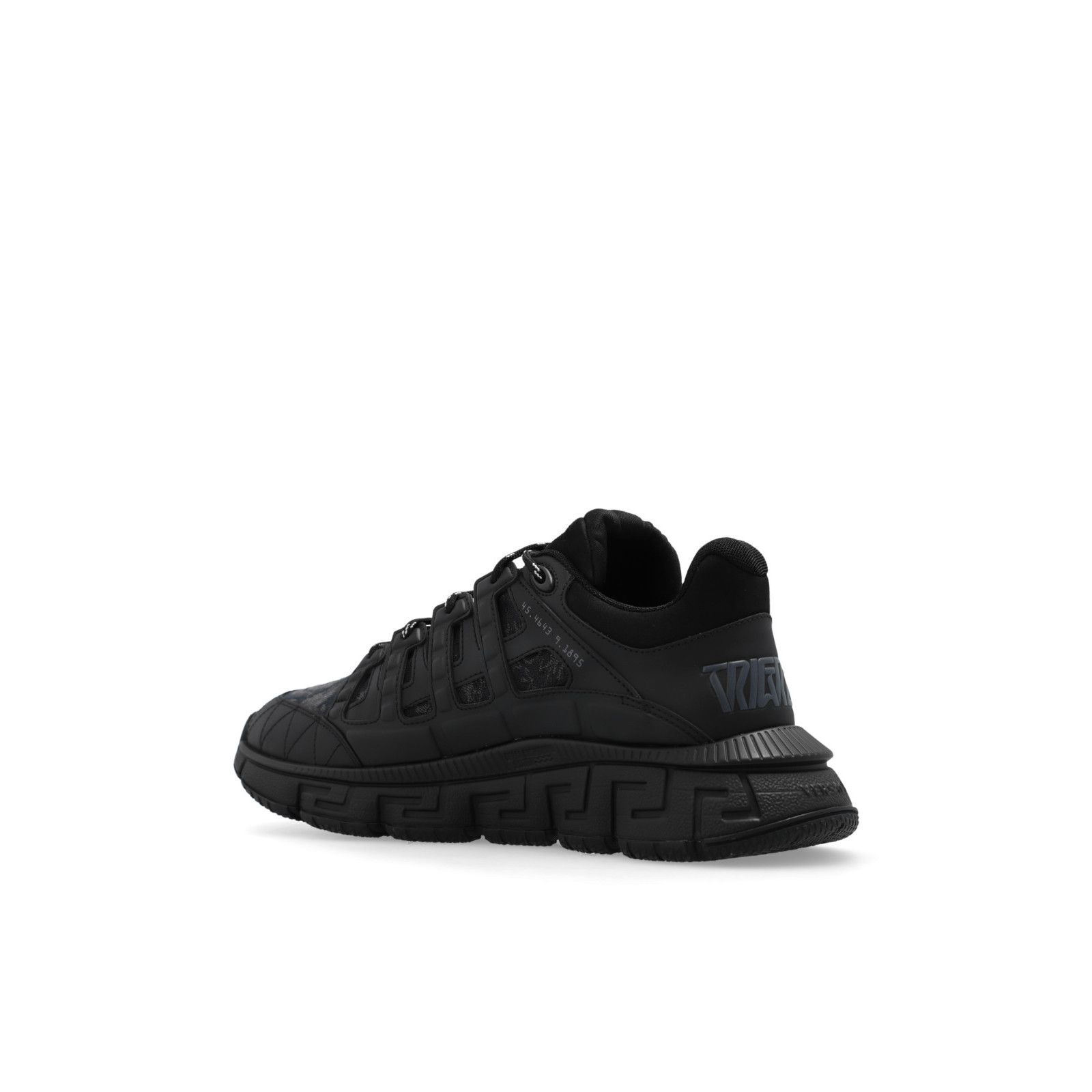 Versace VERSACE Trigreca Black Leather Sneakers New And Authentic (M Size US 6 / EU 39 - 3 Thumbnail