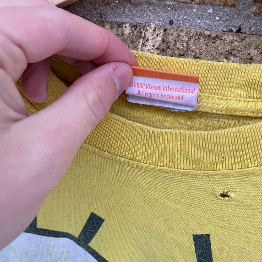 Nickelodeon × Vintage Vintage 2002 Nickelodeon Spongebob Squarepants Promo T Shir Size US L / EU 52-54 / 3 - 7 Thumbnail