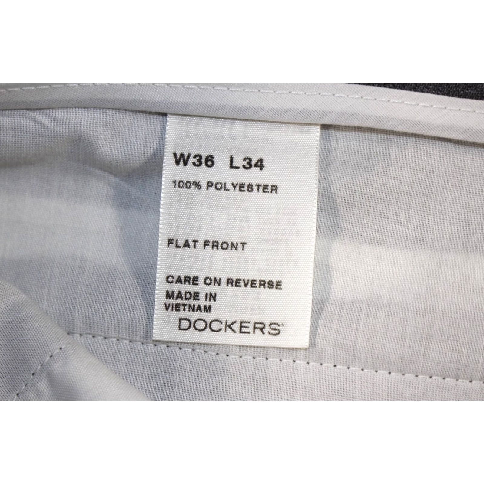 Levi's Levi's Action Slacks Pants Men's 36x33 Flat Front 100% Polyester Gray Straight Dress Pants Regular Mens Size US 36 / EU 52 - 6 Thumbnail