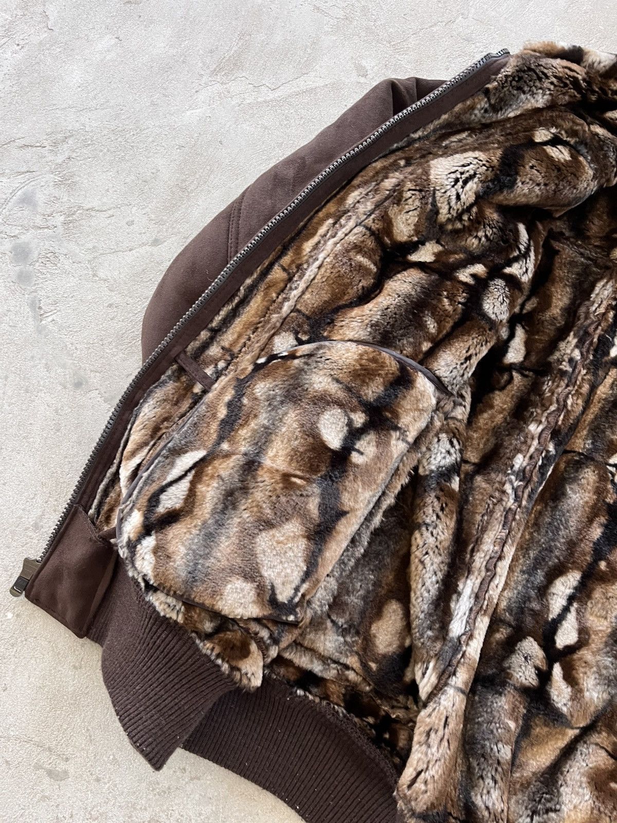 Sean John Sean John Shearling Coat Brown Jacket Faux Fur Suede Style Size US XXL / EU 58 / 5 - 10 Thumbnail
