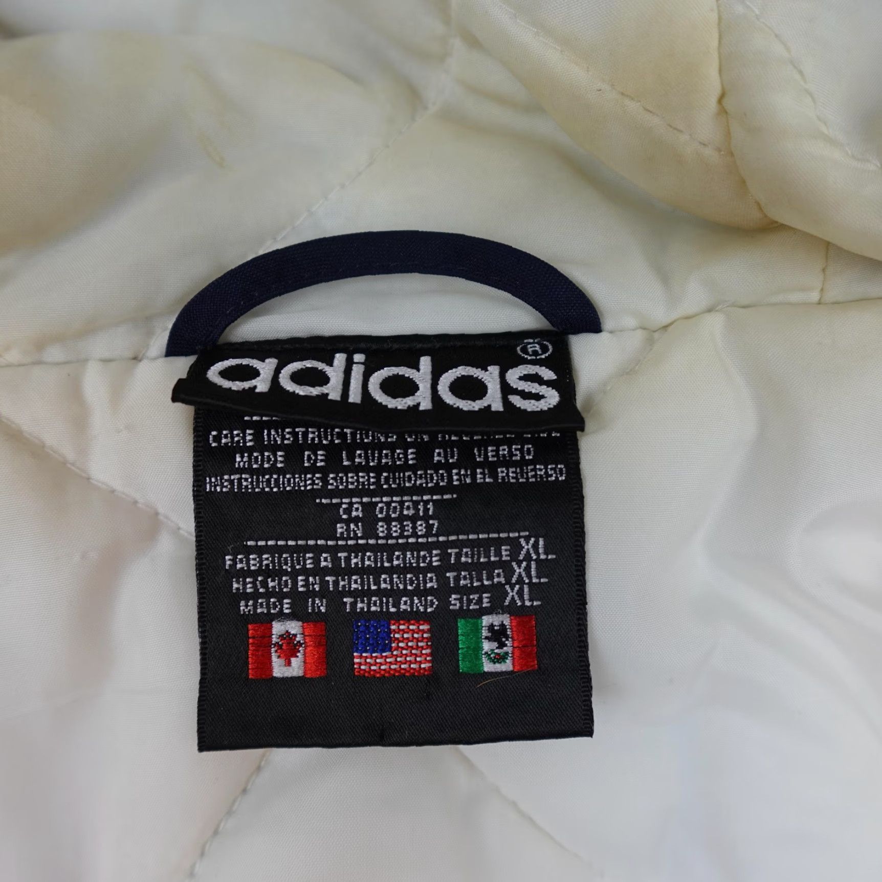 Adidas VINTAGE Adidas Jacket Mens XL Blue Windbreaker Hooded Coat 90s Sports Size US XL / EU 56 / 4 - 7 Thumbnail