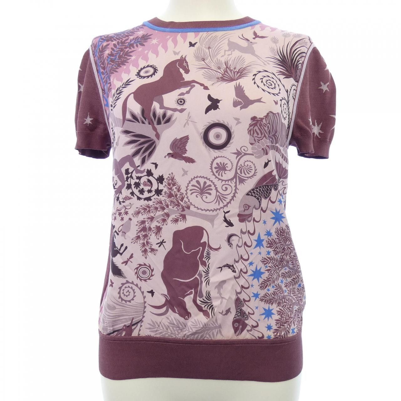 Hermes Hermes Hermes LE CHARME DORPHEE Twillene Knit Top Textile Tops DUTY FREE for USA Size ONE SIZE - 1 Thumbnail