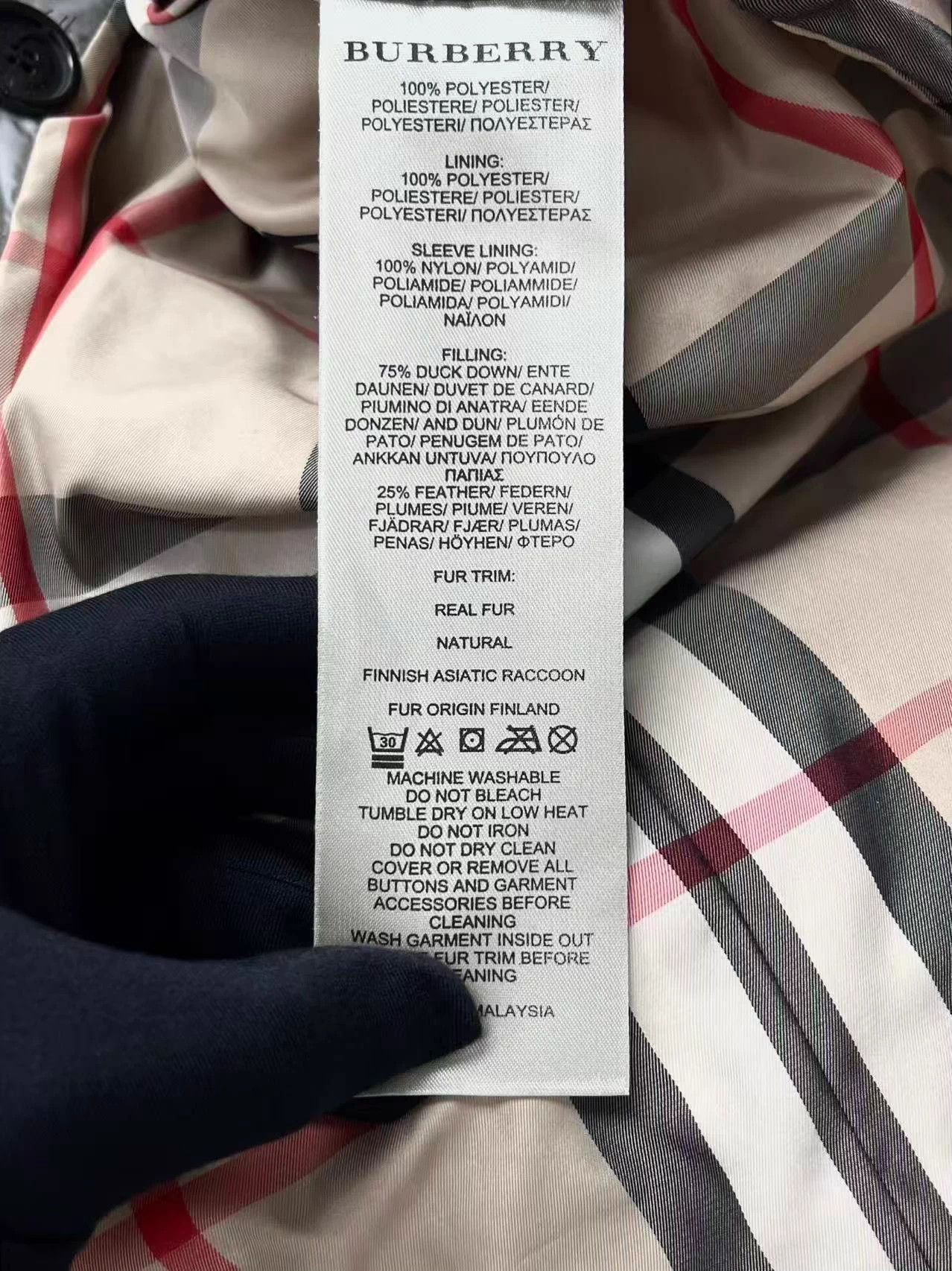 Burberry Burberry Silver Striped Double-Breasted Hidden Zip Check Lining XS Size XS / US 0-2 / IT 36-38 - 6 Thumbnail
