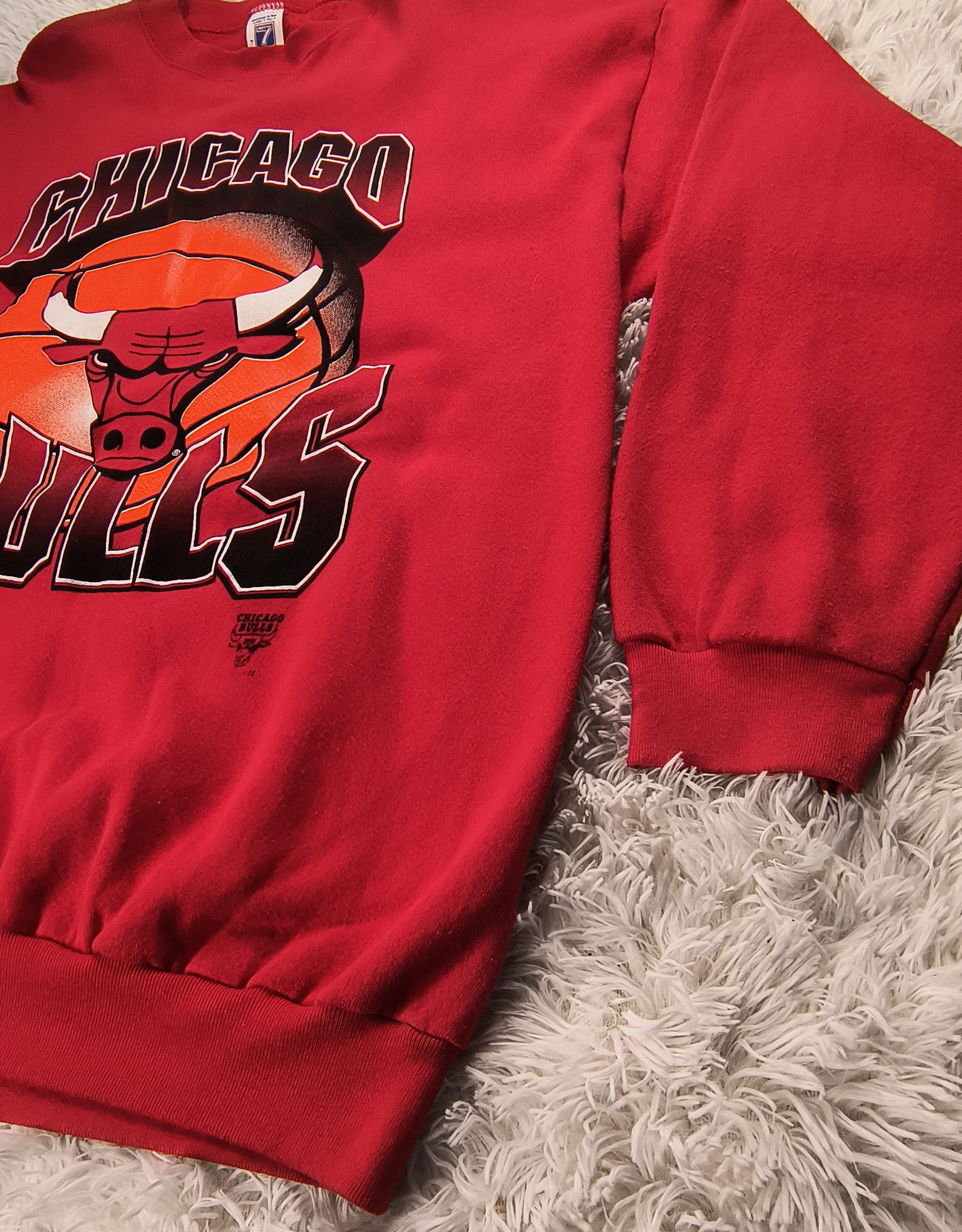 Logo 7 Vintage NBA Chicago bulls crewneck sweatshirt Size US XXL / EU 58 / 5 - 4 Thumbnail