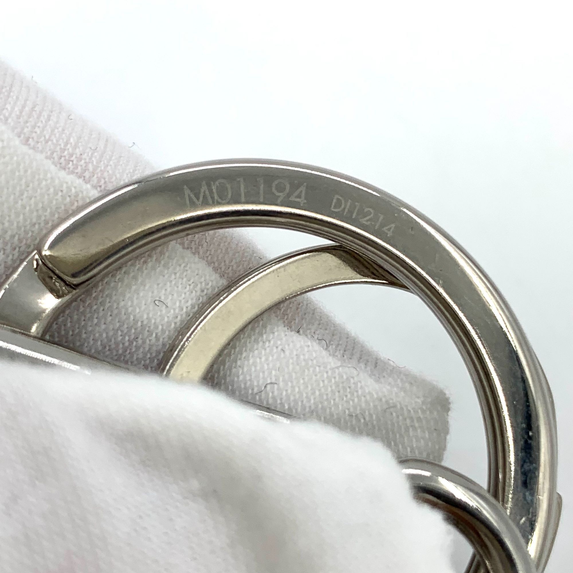 Louis Vuitton X9199 Louis Vuitton Black Leather Keychain With Silver-Tone Size ONE SIZE - 7 Thumbnail