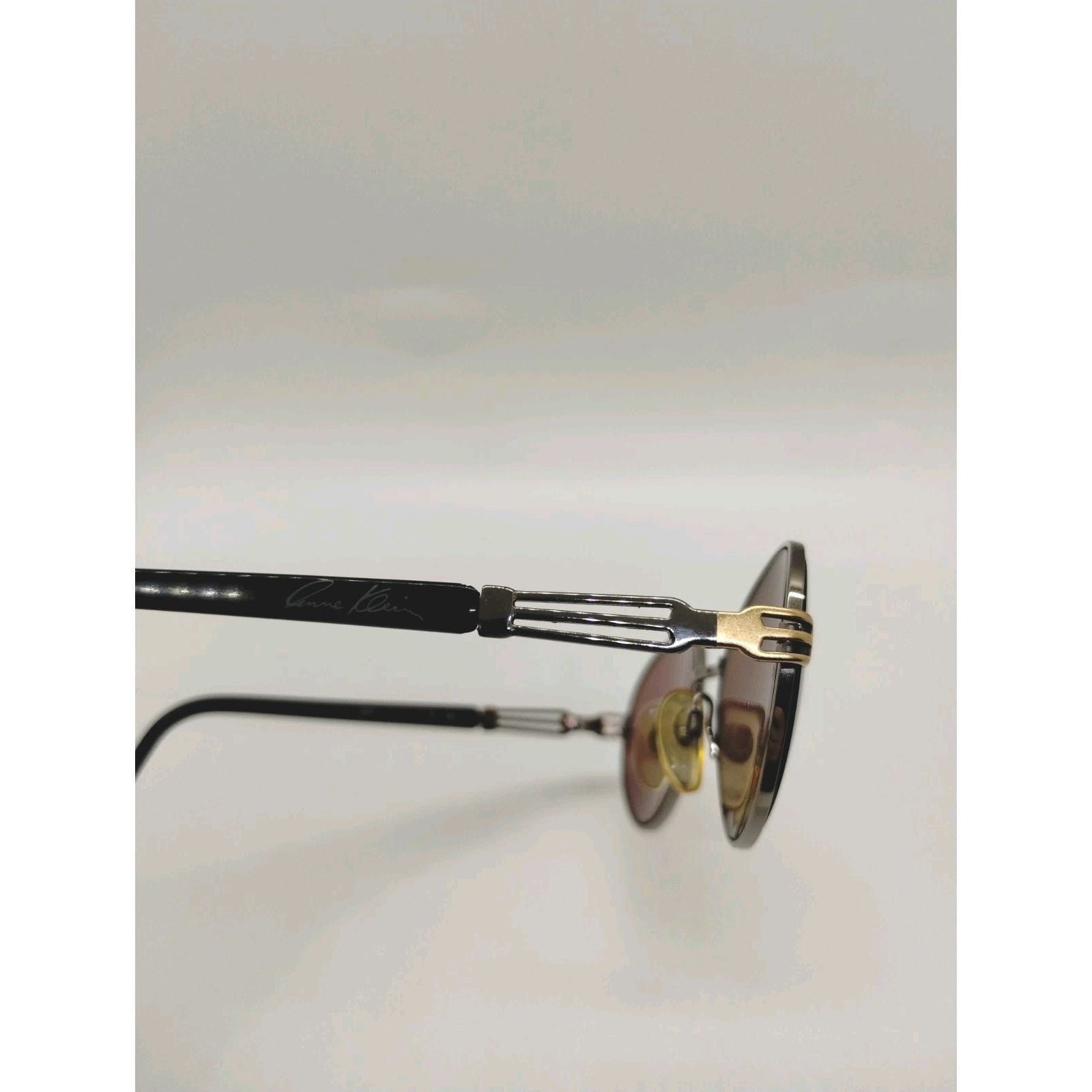 Anne Klein Anne Klein Eyeglass Frames 2002 Gunmetal Gray Frame Size ONE SIZE - 9 Thumbnail
