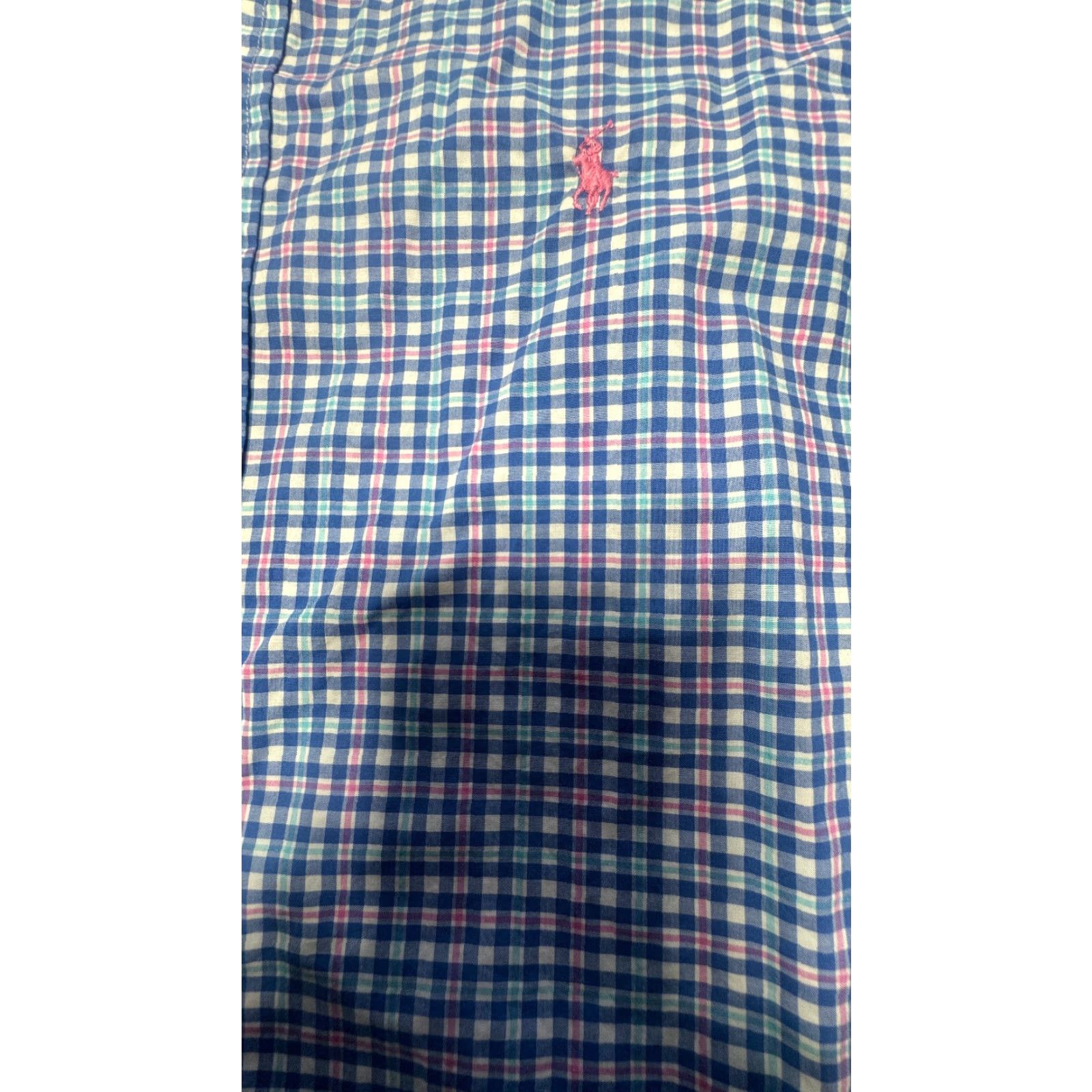 Ralph Lauren VINTAGE Ralph Lauren Long Sleeve Button Up Mens Large Check Shirt 100% Cotton 1582 Size US L / EU 52-54 / 3 - 3 Thumbnail