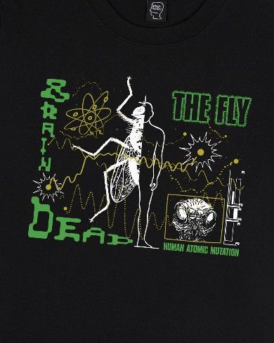 Brain Dead 1986 DAViD CRONENBERG THE FLY JEFF GOLDBLUM PUFF PRiNT TEE Size US M / EU 48-50 / 2 - 2 Thumbnail