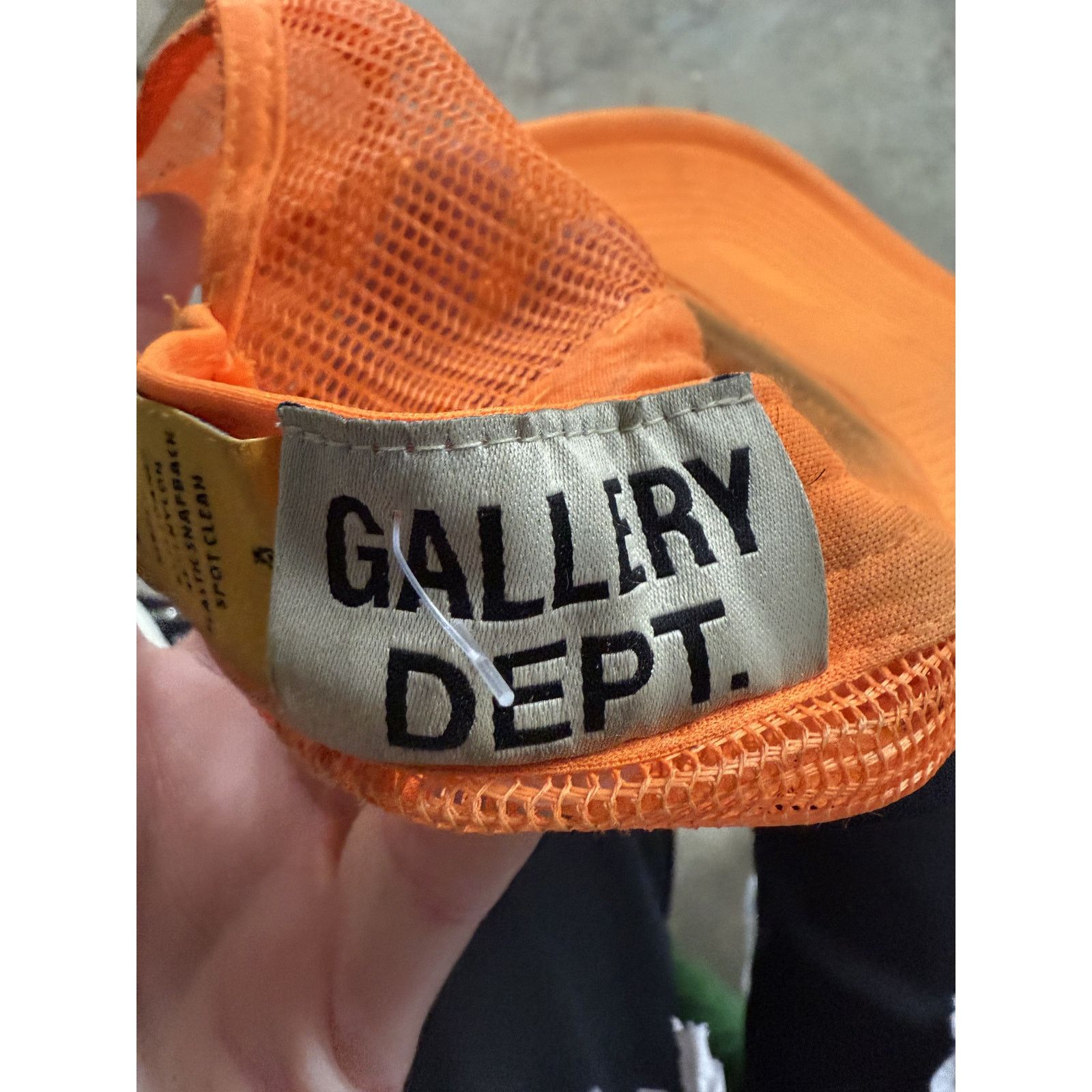 Gallery Dept. Gallery Dept Trucker Orange Splatter Used OSFM Size ONE SIZE - 4 Thumbnail