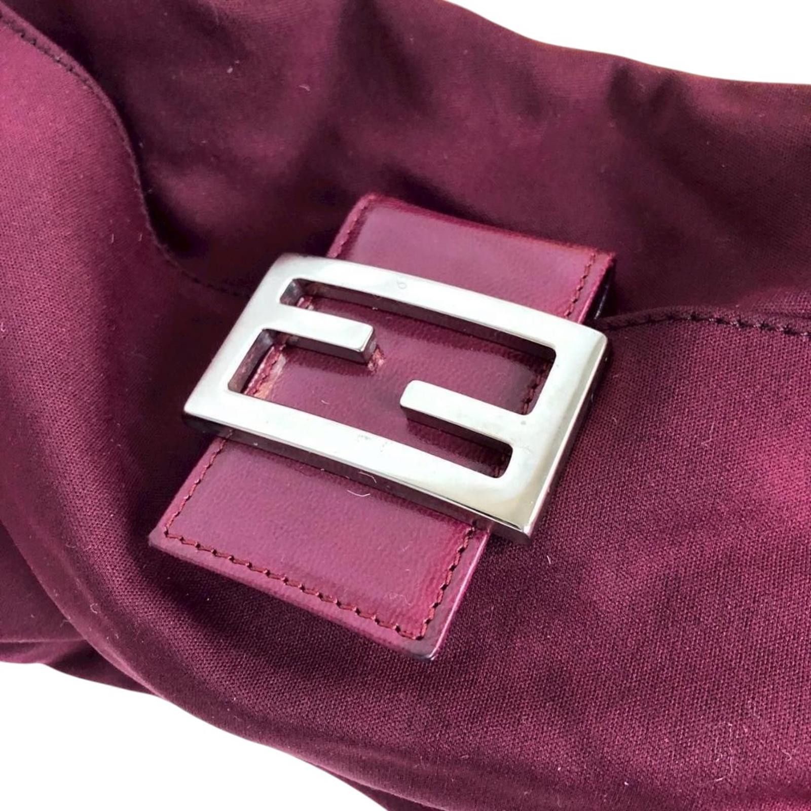 Fendi Fendi - Burgundy Baguette Shoulder Bag Size ONE SIZE - 5 Thumbnail
