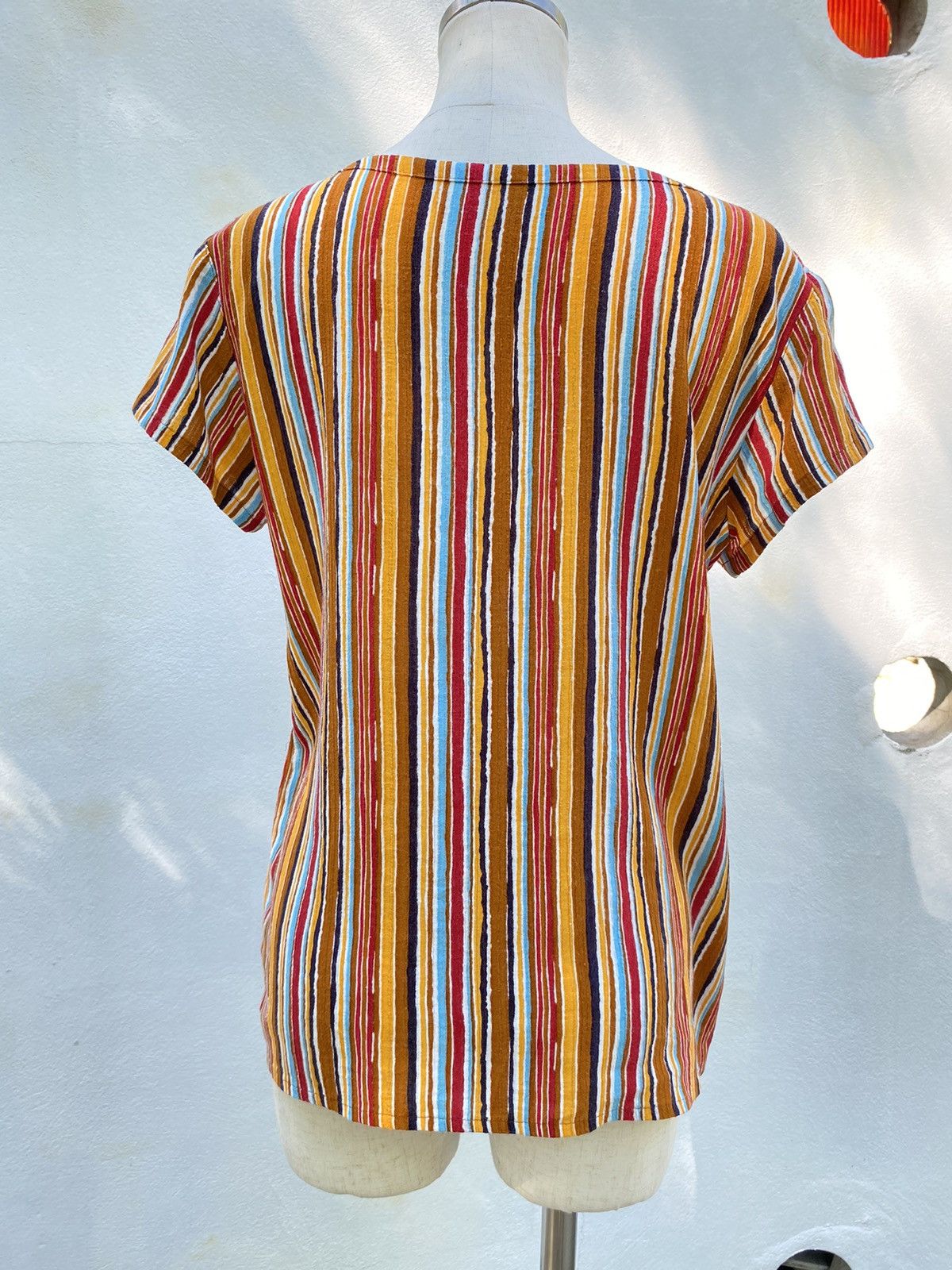 Yves Saint Laurent Yves Saint Laurent Multicolor Striped Summer Top Size ONE SIZE - 2 Thumbnail