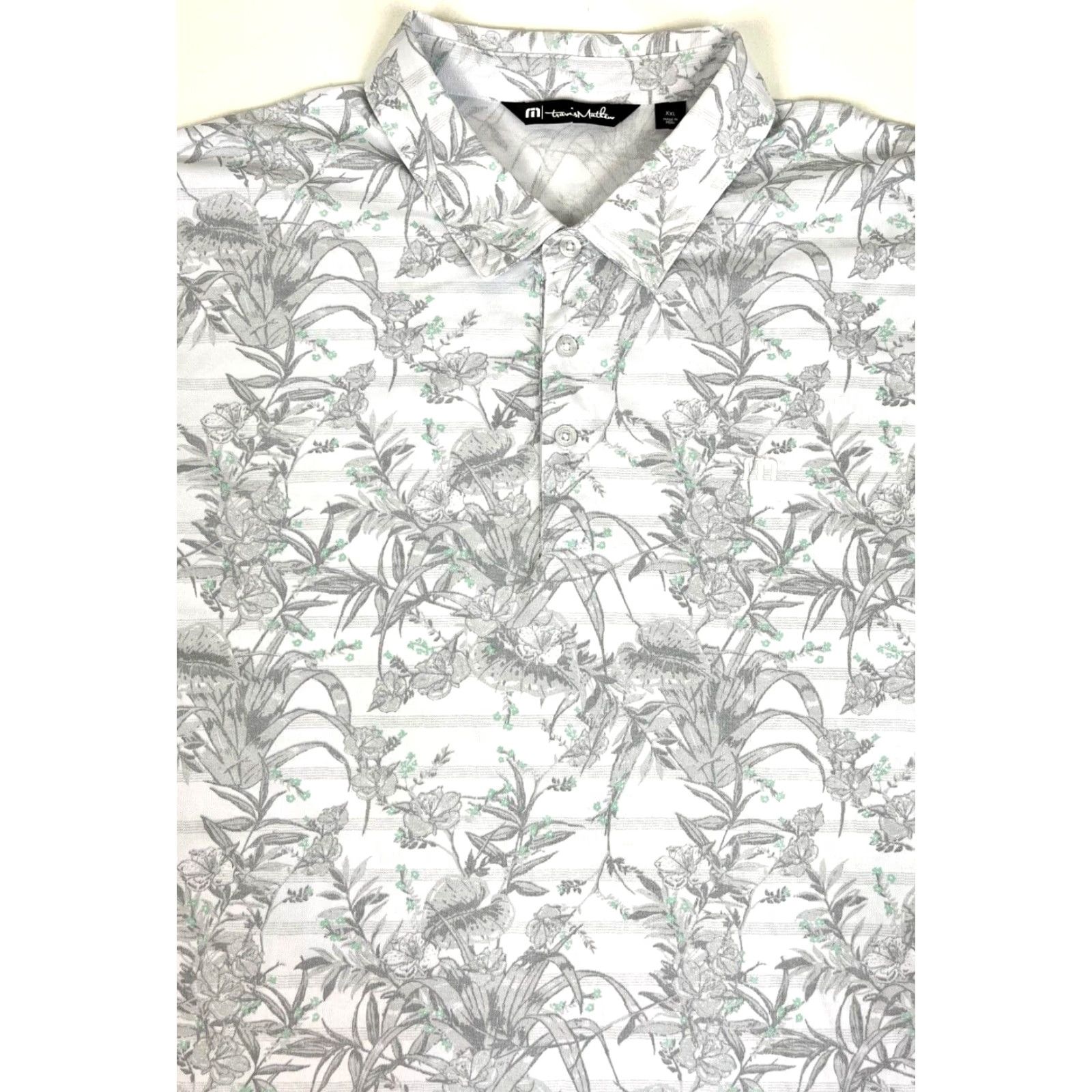 TravisMathew VINTAGE Travis Mathew Stay On Target Polo Shirt Floral Sz XXL Size US XXL / EU 58 / 5 - 3 Thumbnail