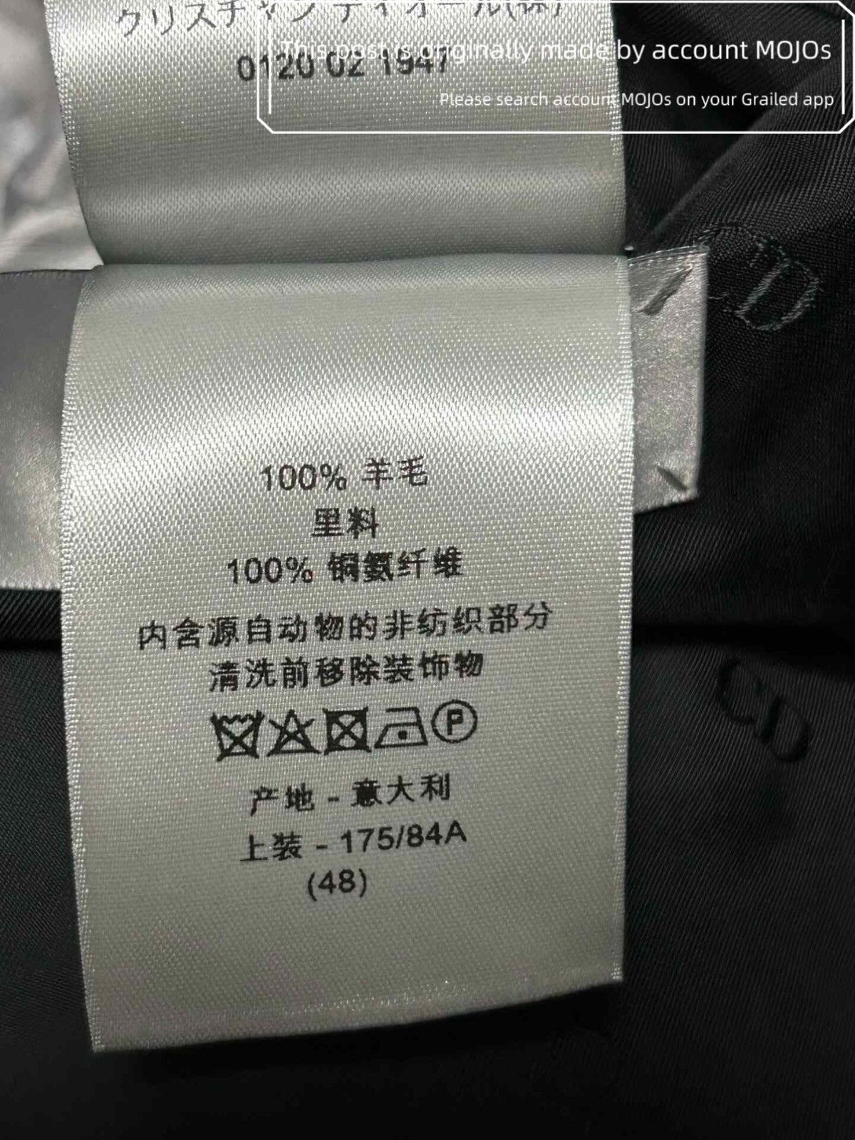 Dior Sz 46 Dior Pin Attached Blazer Navy mojos1143 Size US S / EU 44-46 / 1 - 7 Thumbnail