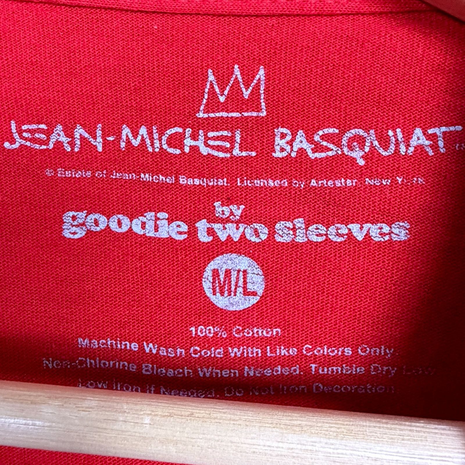 Other Jean-Michel BASQUIAT Long Sleeve Graffiti Cropped T-Shirt Size M / US 6-8 / IT 42-44 - 5 Thumbnail