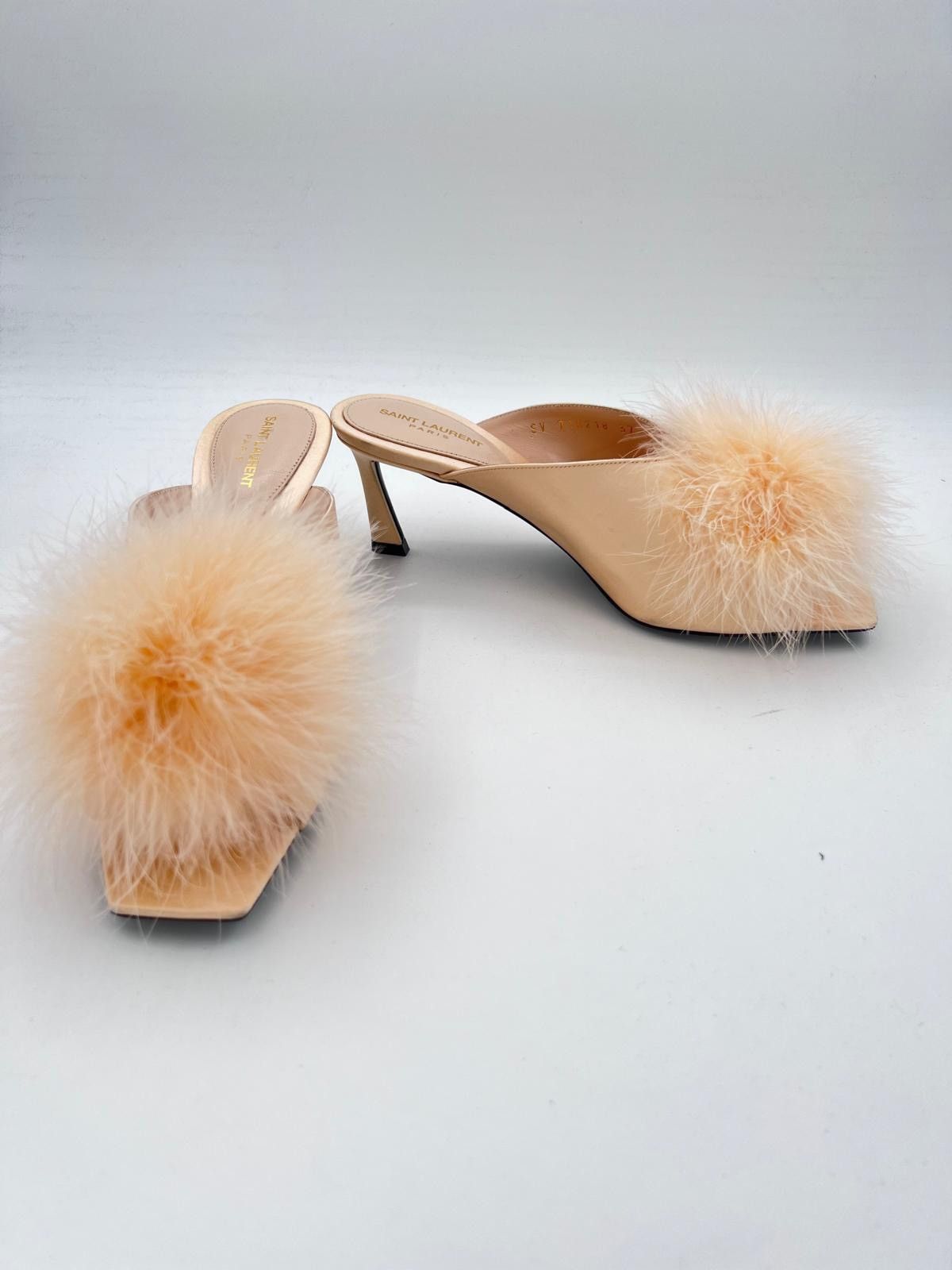 Saint Laurent Paris New Saint Laurent Blanco mules IT 37/ US 7 Size US 7 / IT 37 - 8 Thumbnail