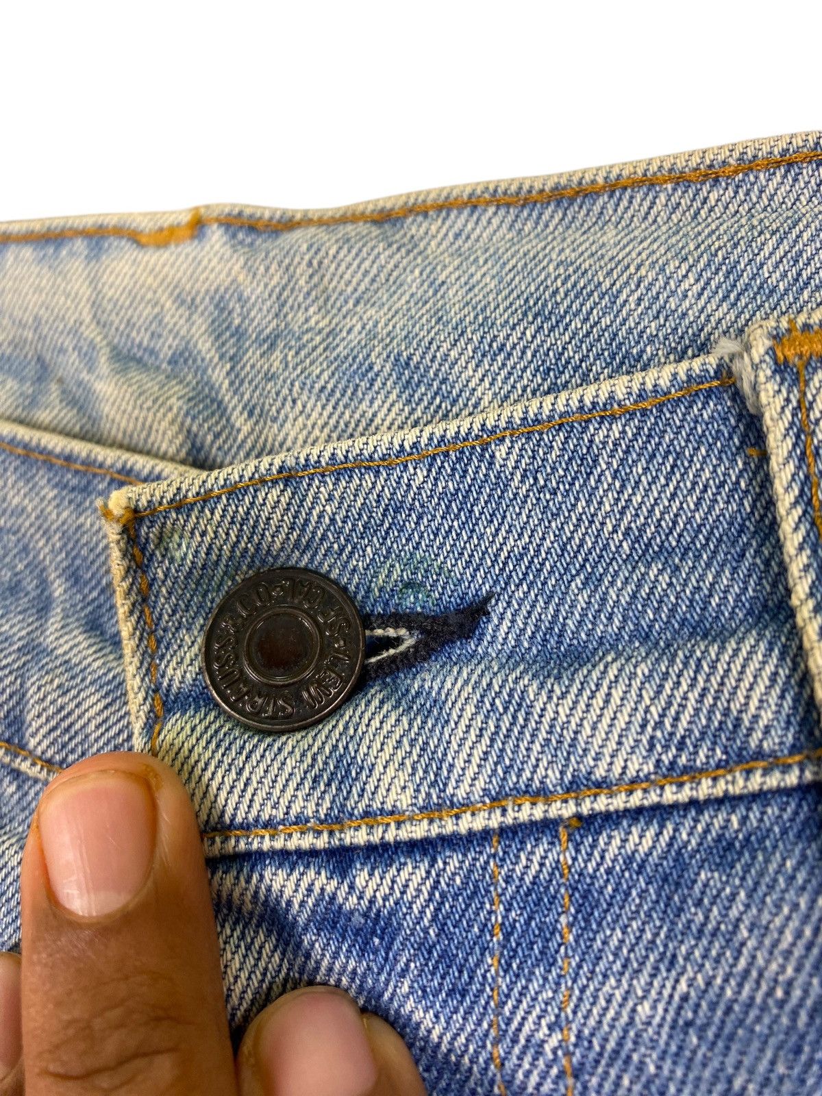 Levi's × Levi's Vintage Clothing × Vintage Vintage Distressed Levis 517 Talon Zip Bootcut Jeans Size US 28 / EU 44 - 5 Thumbnail