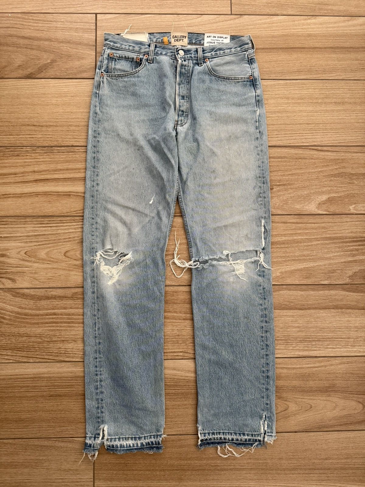 Gallery Dept. Gallery Department Distressed Denim Size US 30 / EU 46 - 1 Thumbnail