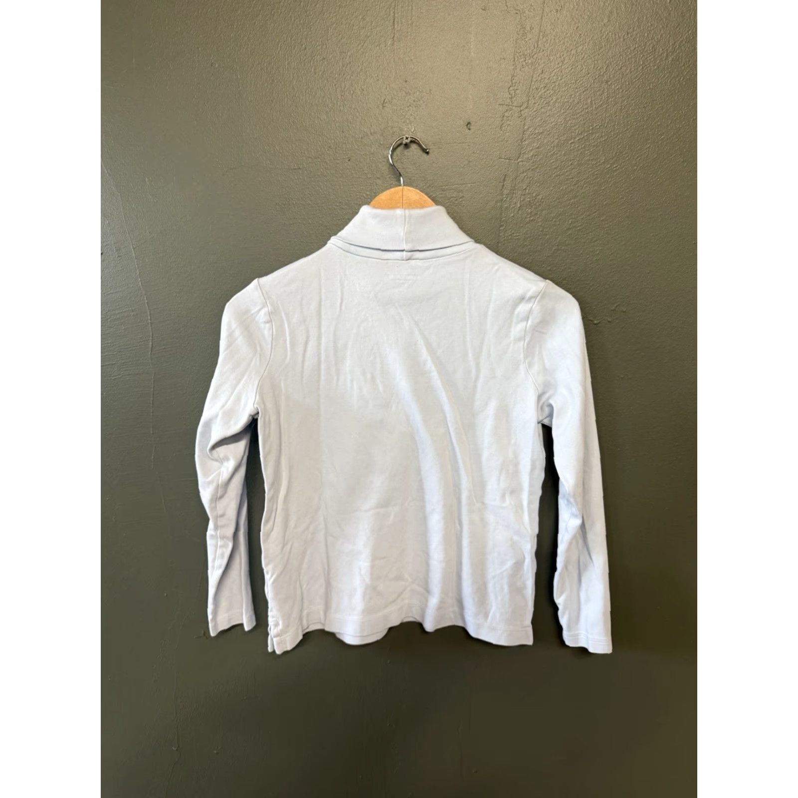 Lands' End Lands' End Womens Blue Long Sleeve Turtleneck T-Shirt Size Small Size S / US 4 / IT 40 - 2 Thumbnail