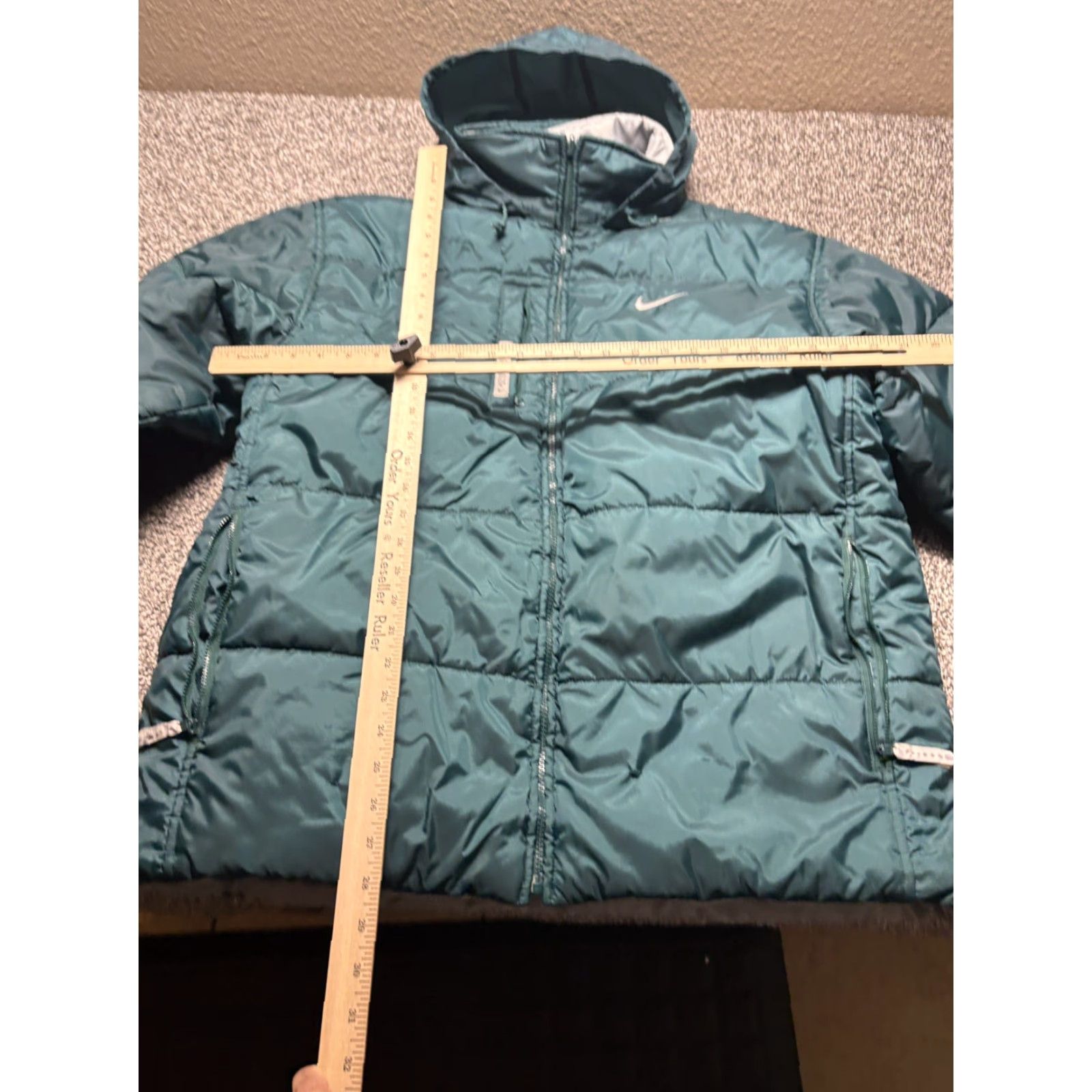 Nike VINTAGE Nike Reversible Puffer Coat Jacket Mens M Green Gray 90s Big Swoosh Size US M / EU 48-50 / 2 - 3 Thumbnail