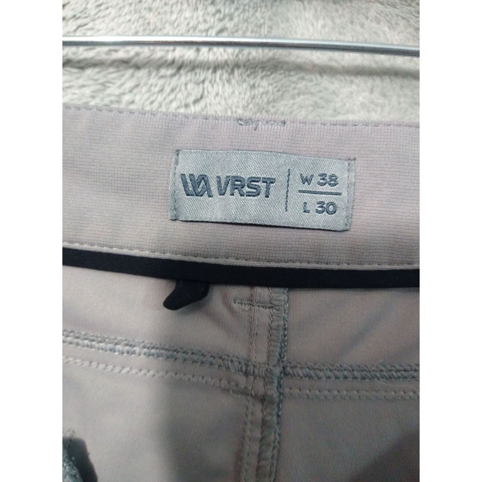 Vintage VRST Pants Mens 38x30 Gray Limitless Athletic Fit Tapered Leg Stretch Golf Pants Chino 5-Pocket Design Mens Straight Leg Gray VRST Pants Size US 38 / EU 54 - 7 Thumbnail