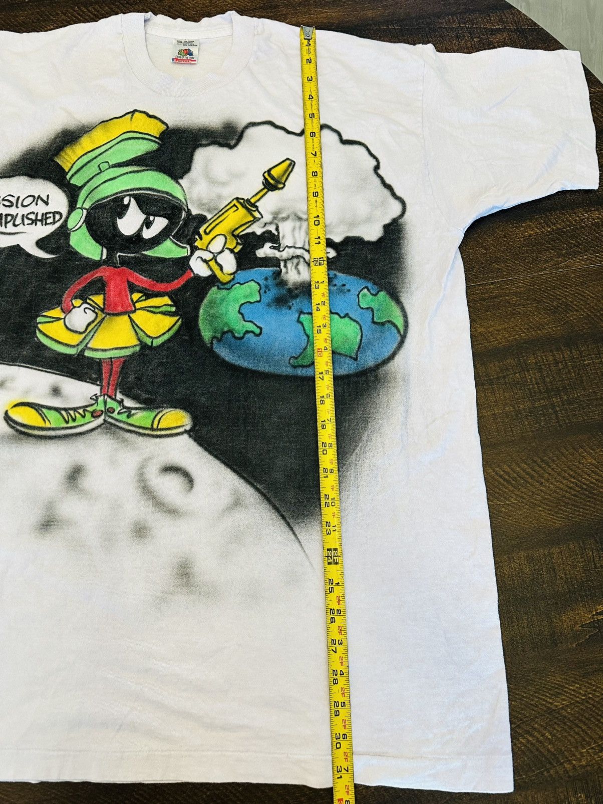Fruit Of The Loom Vtg Marvin the Martian Airbrush Fruit of the Loom-XXL-USA Size US XXL / EU 58 / 5 - 5 Thumbnail