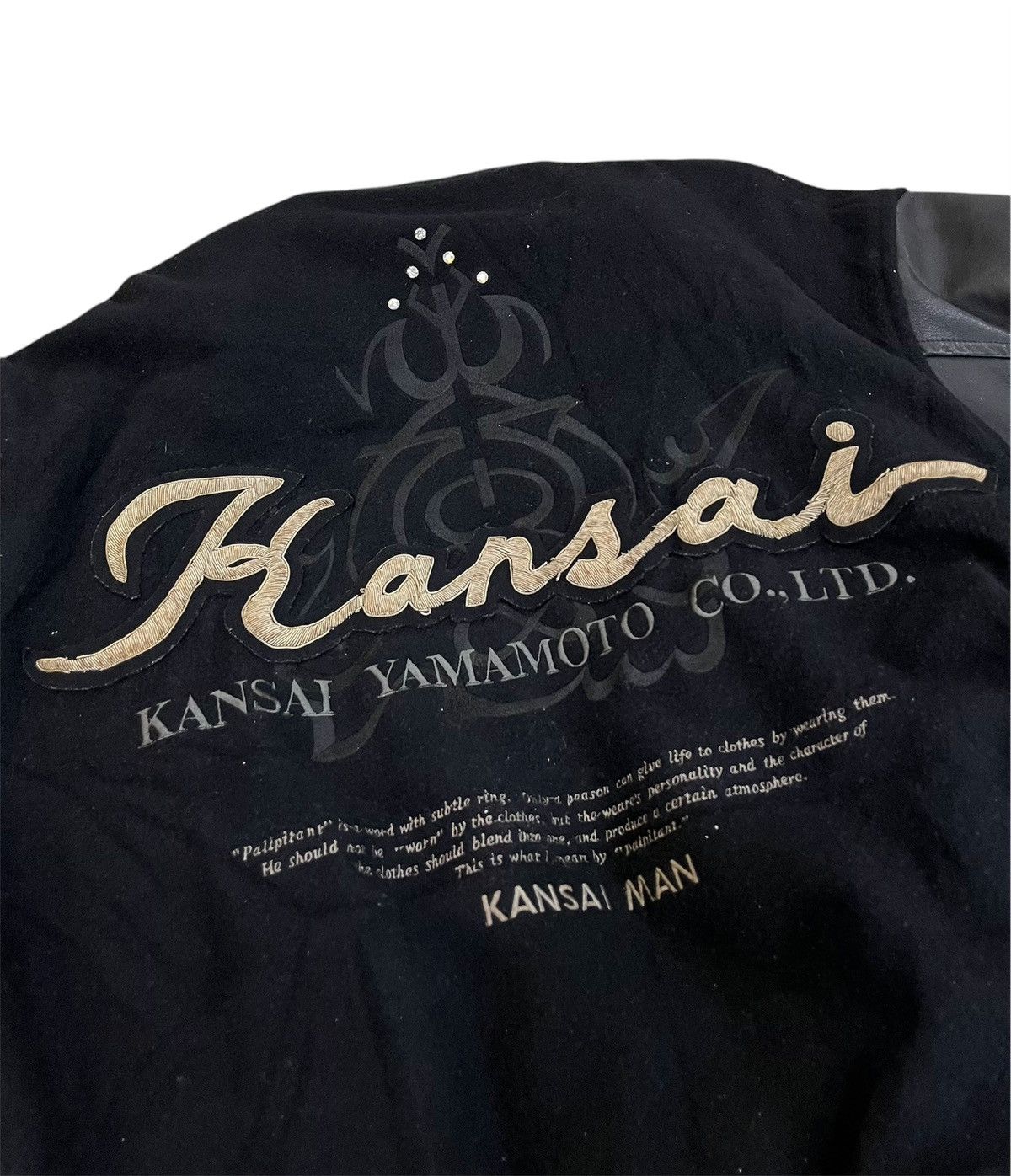 Kansai Yamamoto 90s KANSAI YAMAMOTO STADIUM JACKET VARSITY BOMBER JACKET Size US L / EU 52-54 / 3 - 6 Thumbnail