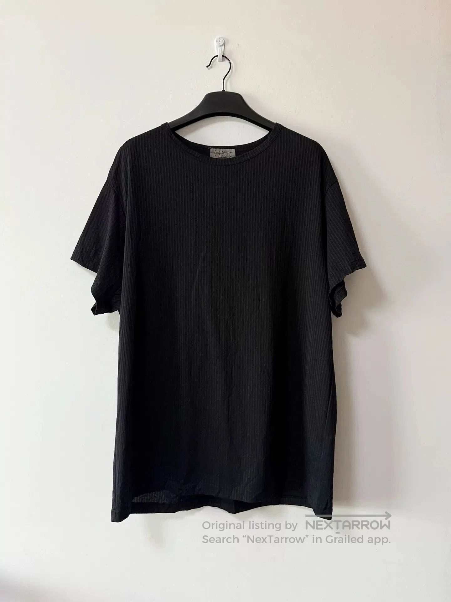 Yohji Yamamoto Yohji Yamamoto Striped Wrinkle Cut T-Shirt. Size US L / EU 52-54 / 3 - 1 Thumbnail