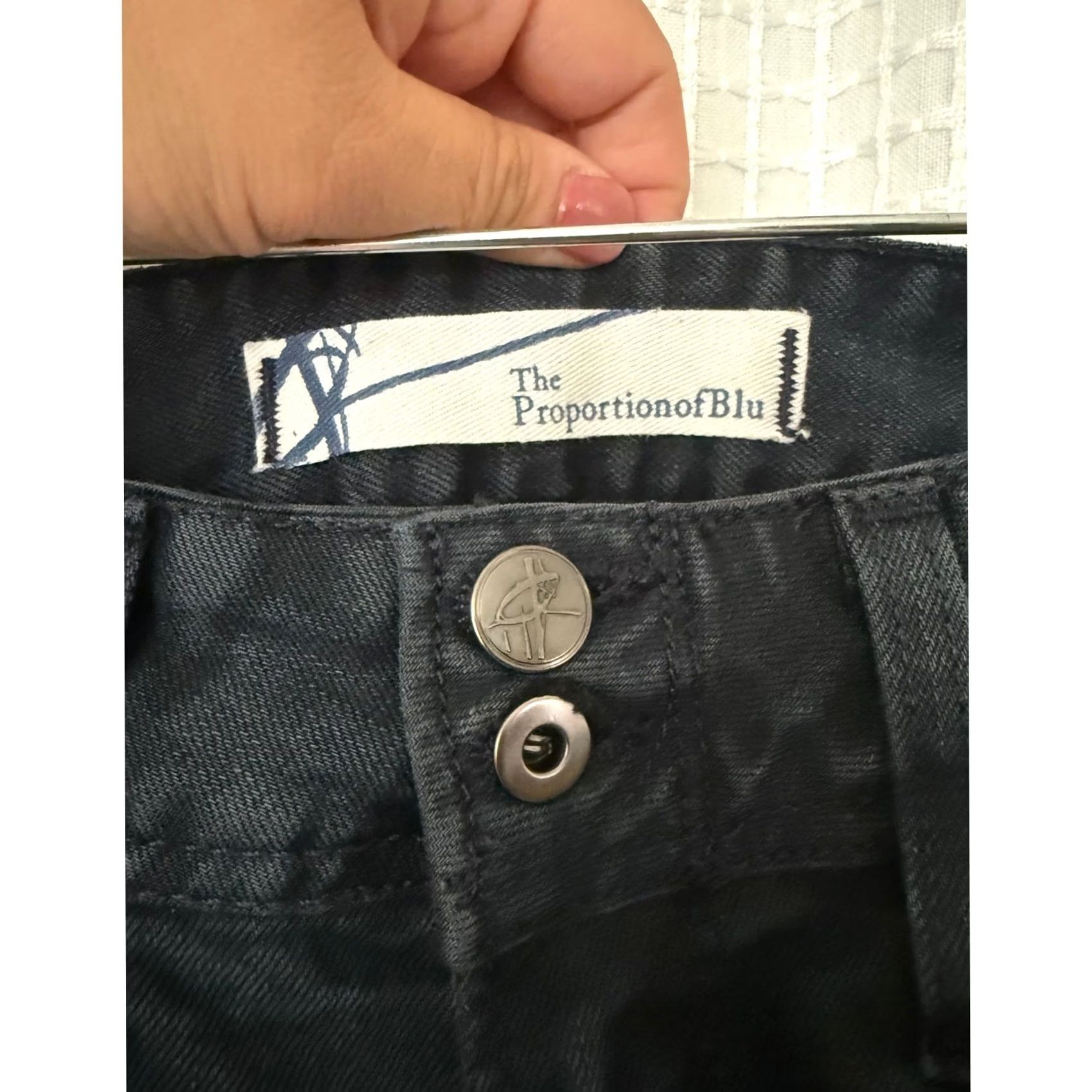 Denime The ProportionofBlu Denim Jeans Mid Rise Boot Cut Dark Blue w/Pockets -26 Women Jeans Bootcut Dark Blue 26 Size 26" / US 2 / IT 38 - 3 Thumbnail