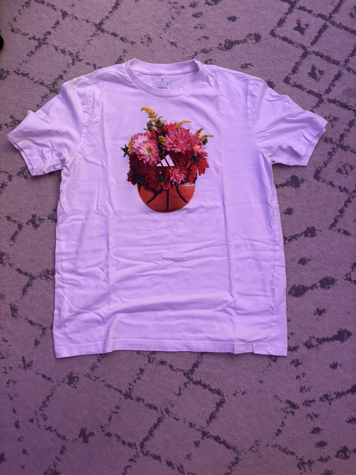 Adidas Adidas Flower Basketball Shirt Size US M / EU 48-50 / 2 - 1 Thumbnail