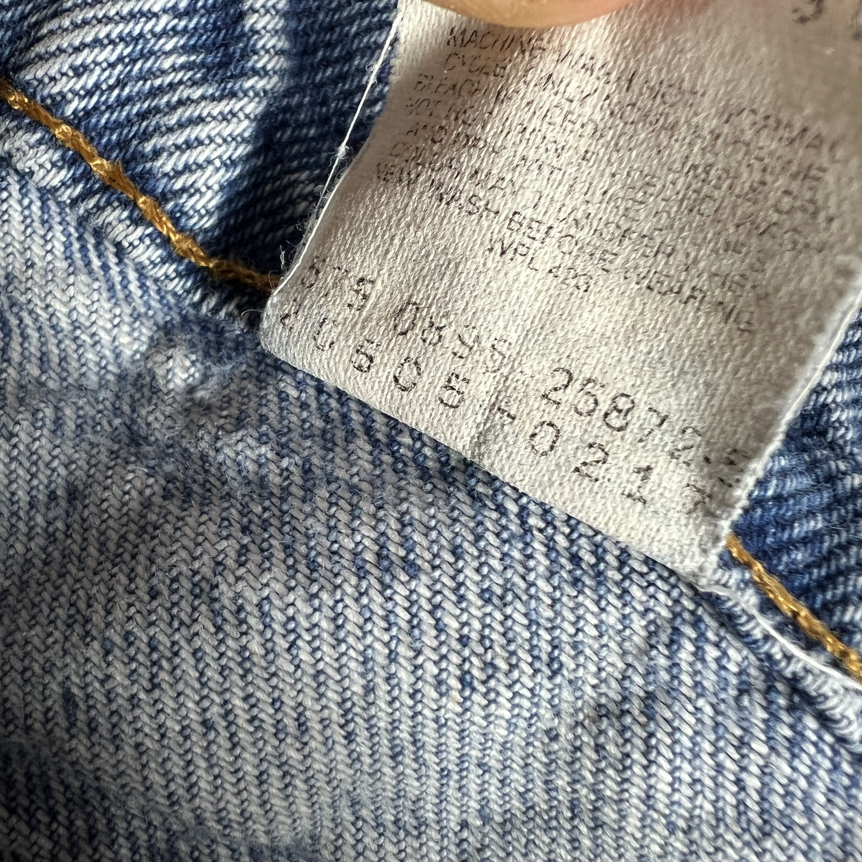 Levi's × Vintage VTG 90s Levi's Jeans 505 Straight Blue Denim Orange Tab Size US 34 / EU 50 - 12 Thumbnail