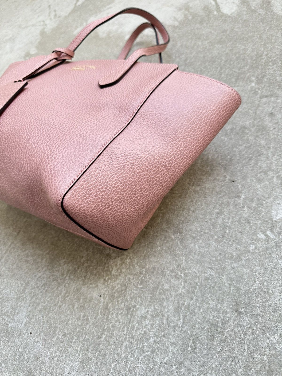 Gucci Gucci Swing Leather Light Rose Leather Tote Luxury Bag Size ONE SIZE - 6 Thumbnail