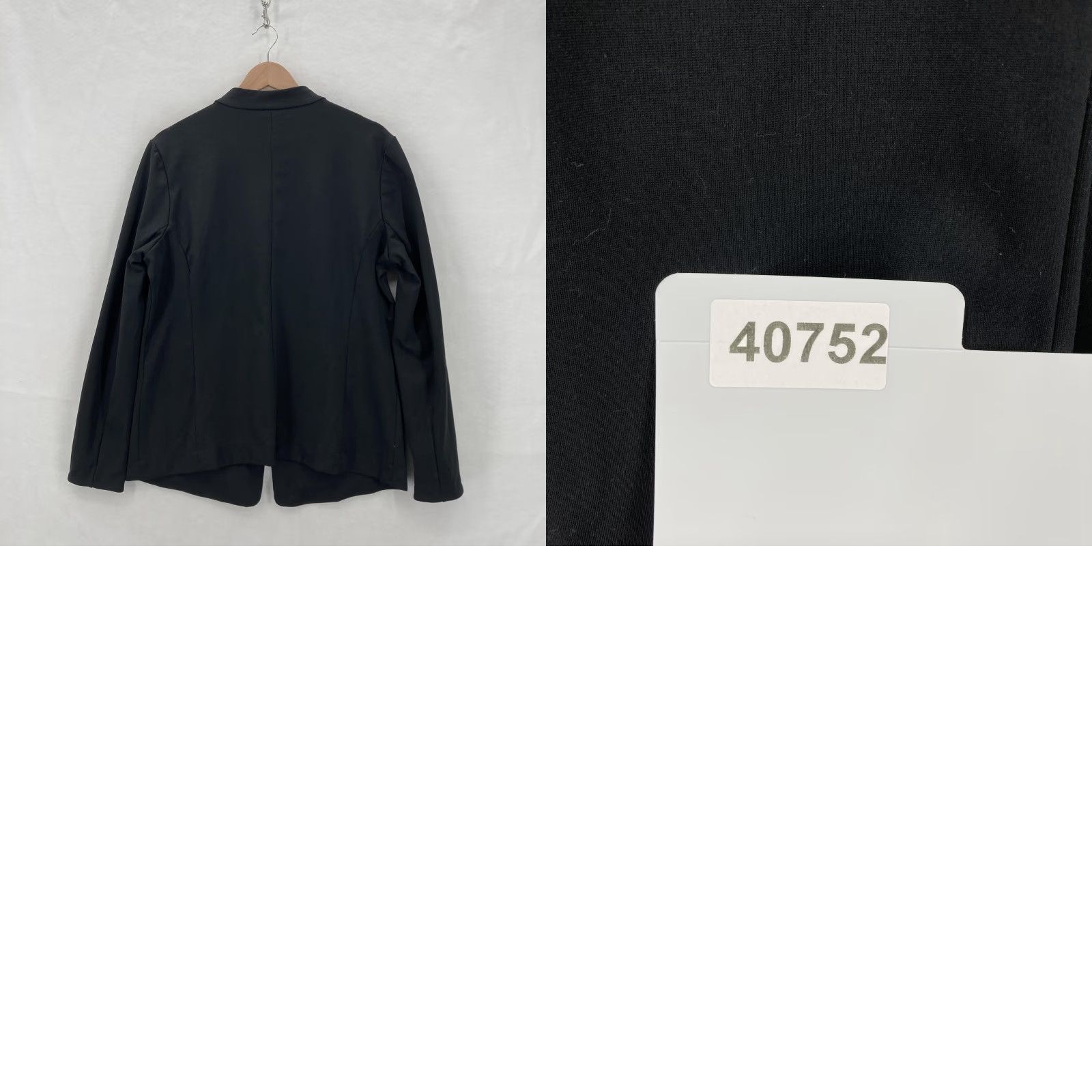 Duluth Trading Company Duluth Ponte Pro Blazer Womens 16 Black One Button Stretch Knit Work Jacket Hike Size XXL / US 16-18 / IT 52-54 - 9 Thumbnail