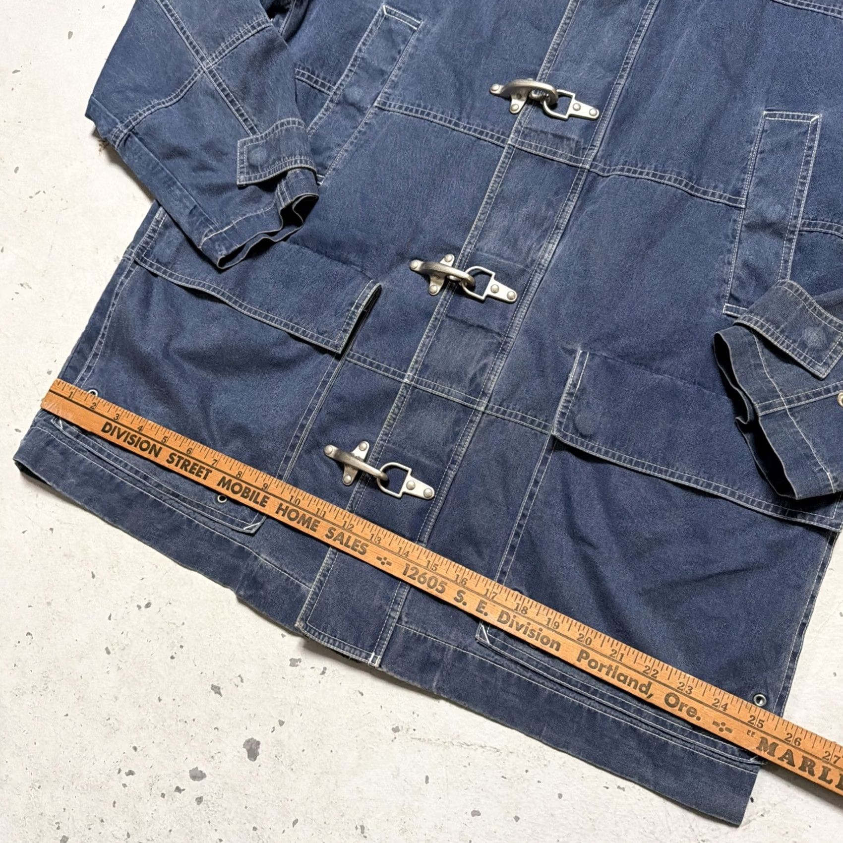 Tommy Hilfiger TOMMY HILFIGER Fireman Clasp Jacket Work Vintage? XL Unisex Adults Cotton Blue 90s Military Firefighter Uniform Workwear Size US XL / EU 56 / 4 - 2 Thumbnail