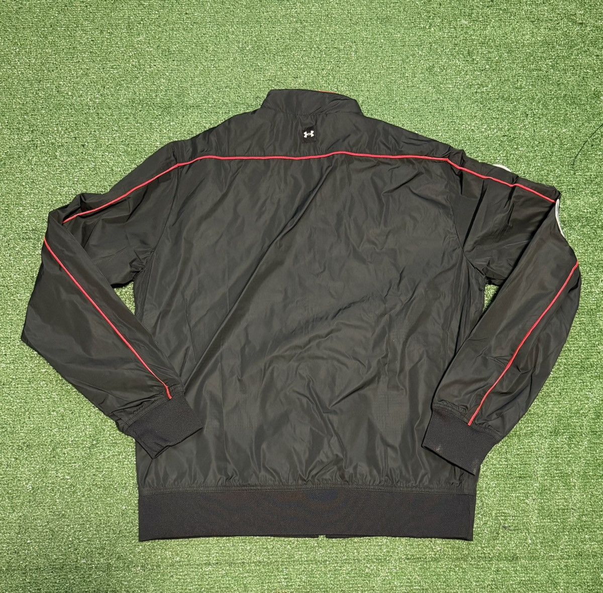 Under Armour UA Project Rock Warmup Jacket Mens Size L Black Drivers Seat Size US M / EU 48-50 / 2 - 4 Thumbnail