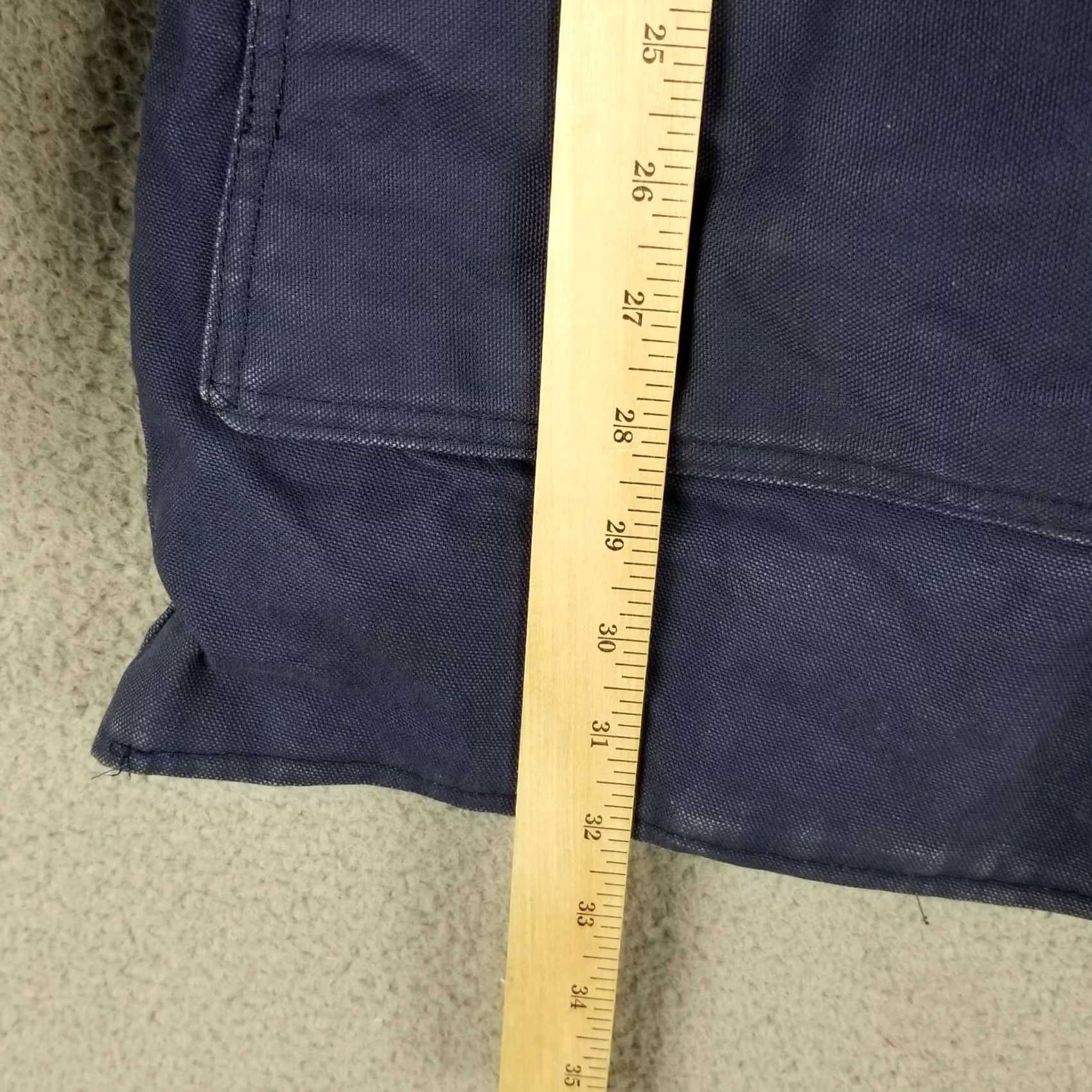 Vintage Vtg Chore Jacket Barnyard Mens Large Blue Canvas Quilted Military Utility Workwear Navy Blues USA 3M Thinsulate Pockets Jacket Size US L / EU 52-54 / 3 - 2 Thumbnail