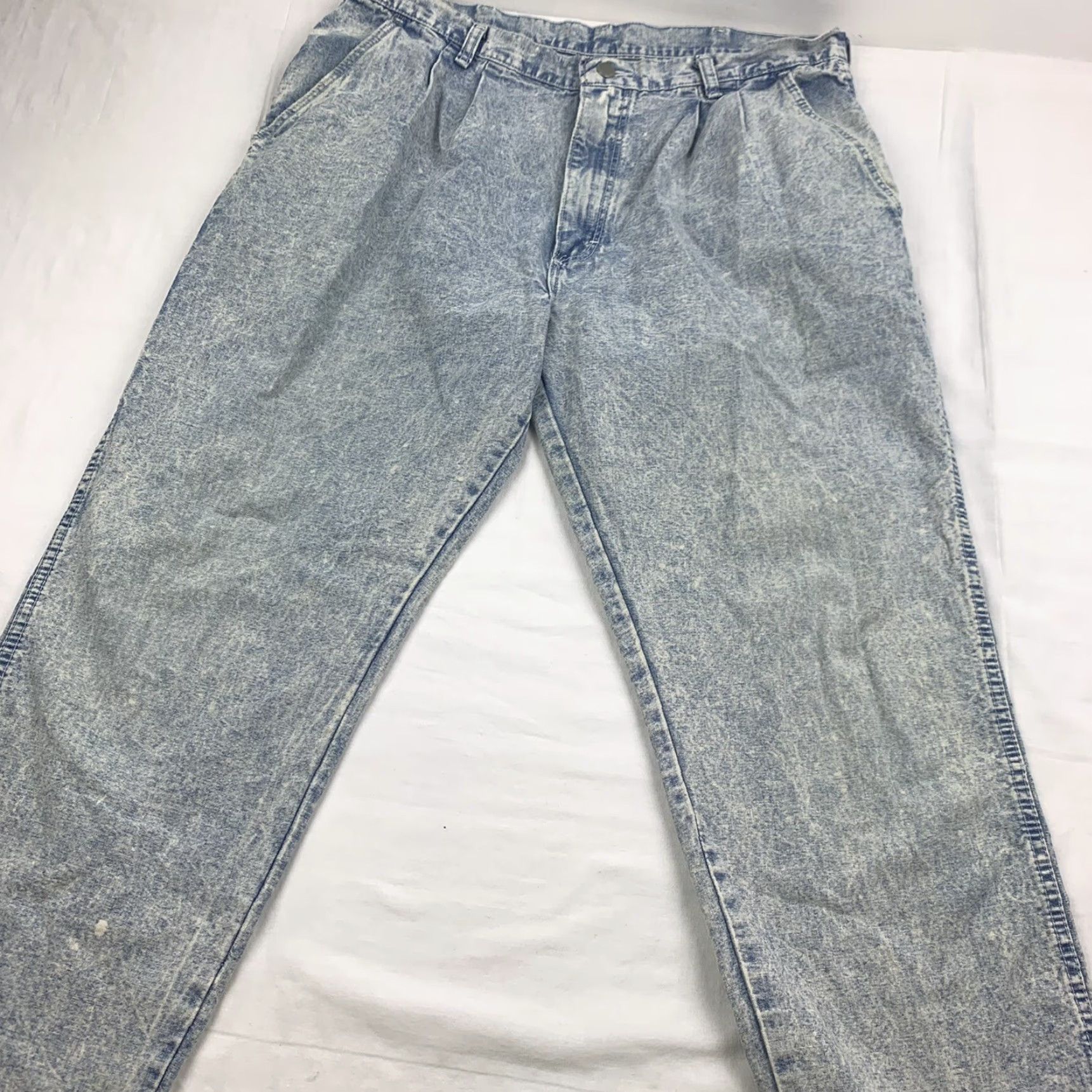 Wrangler VINTAGE Wrangler Jeans Adult 36 Blue Faded Worn Thrashed Made in USA 80s 90s Size US 36 / EU 52 - 6 Thumbnail
