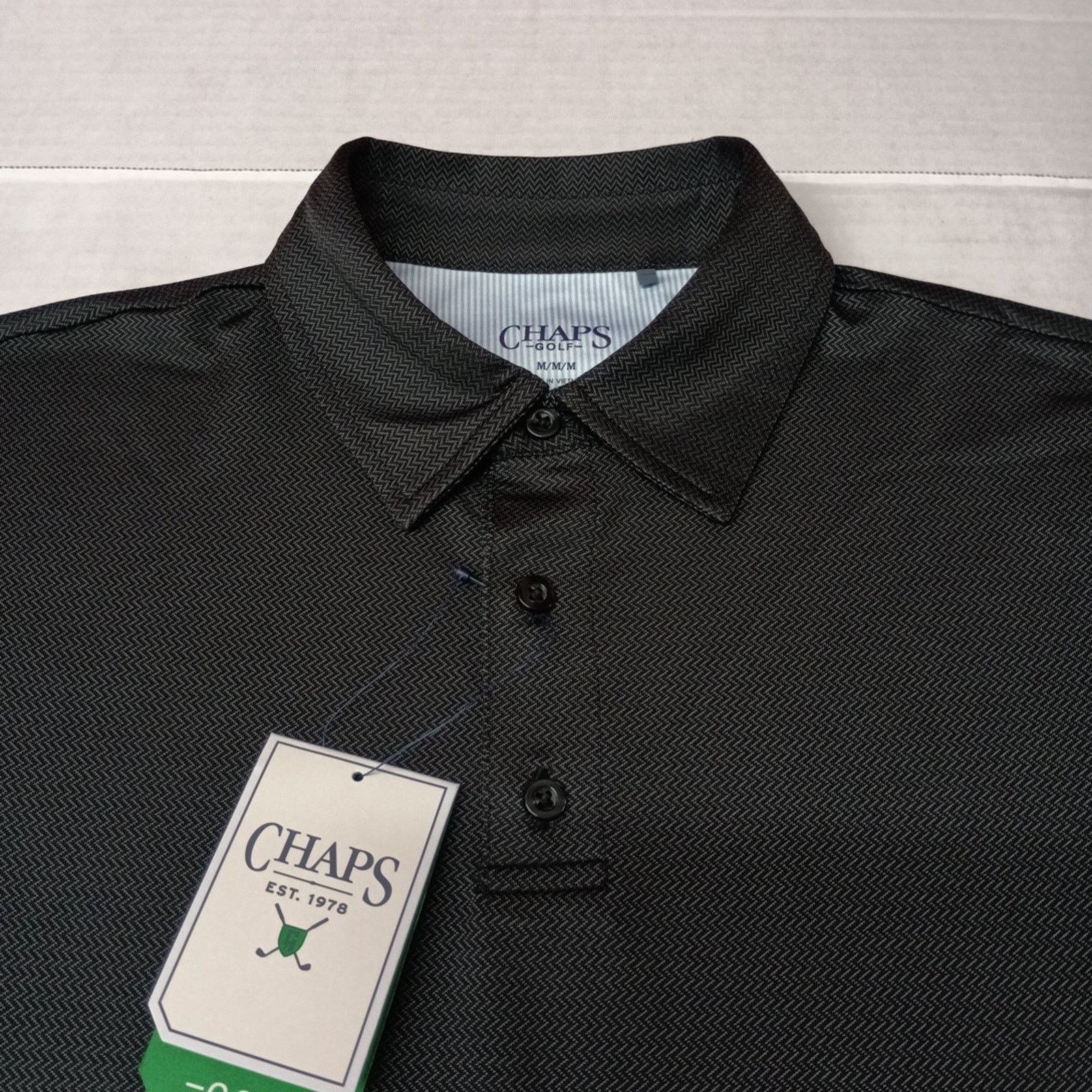 Chaps Chaps Golf Polo Shirt Men's M Black Dri Wear Breathable Size US M / EU 48-50 / 2 - 2 Thumbnail