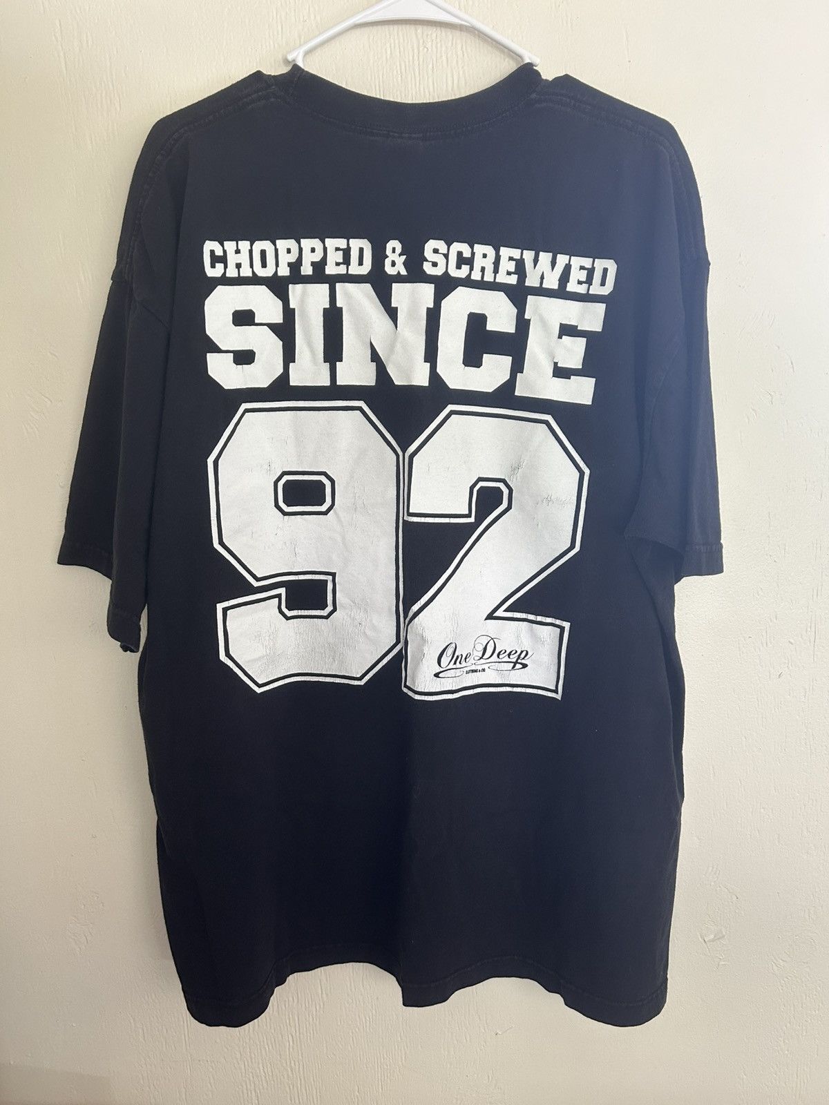 Vintage Vintage DJ Screw Chopped & Screwed Since ‘92 Texas Rap Tee Size US XXL / EU 58 / 5 - 3 Thumbnail