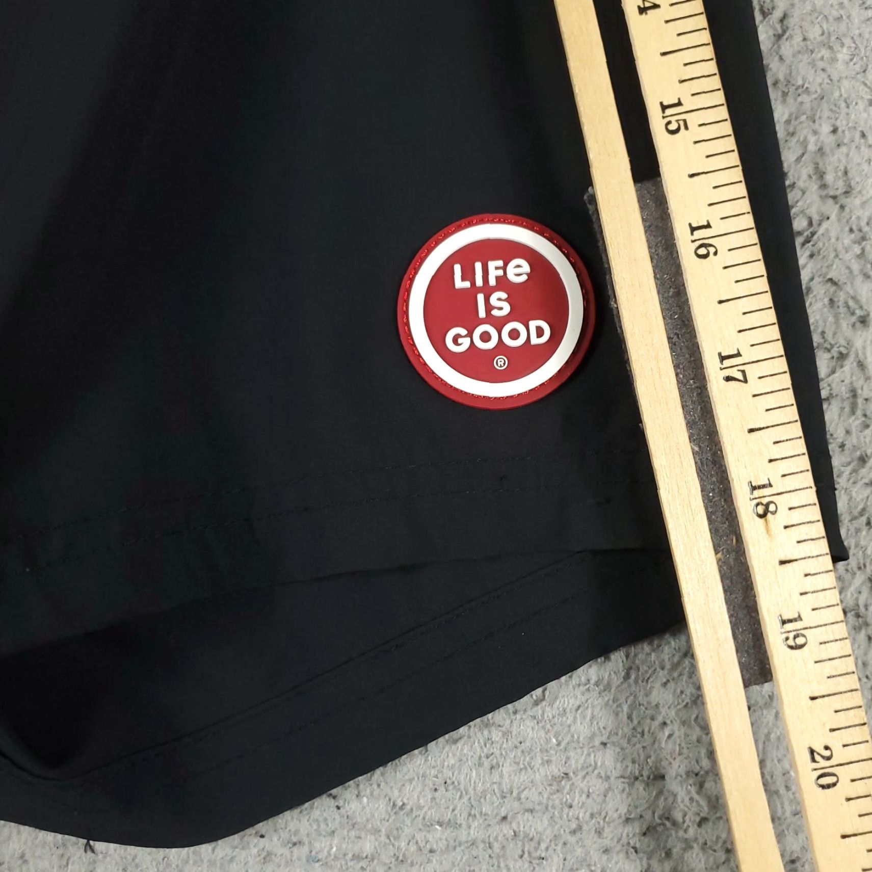Life is Good Life Is Good Shorts Mens Small Black Tropical Beach Board Swim Trunks Size US 29 - 5 Thumbnail