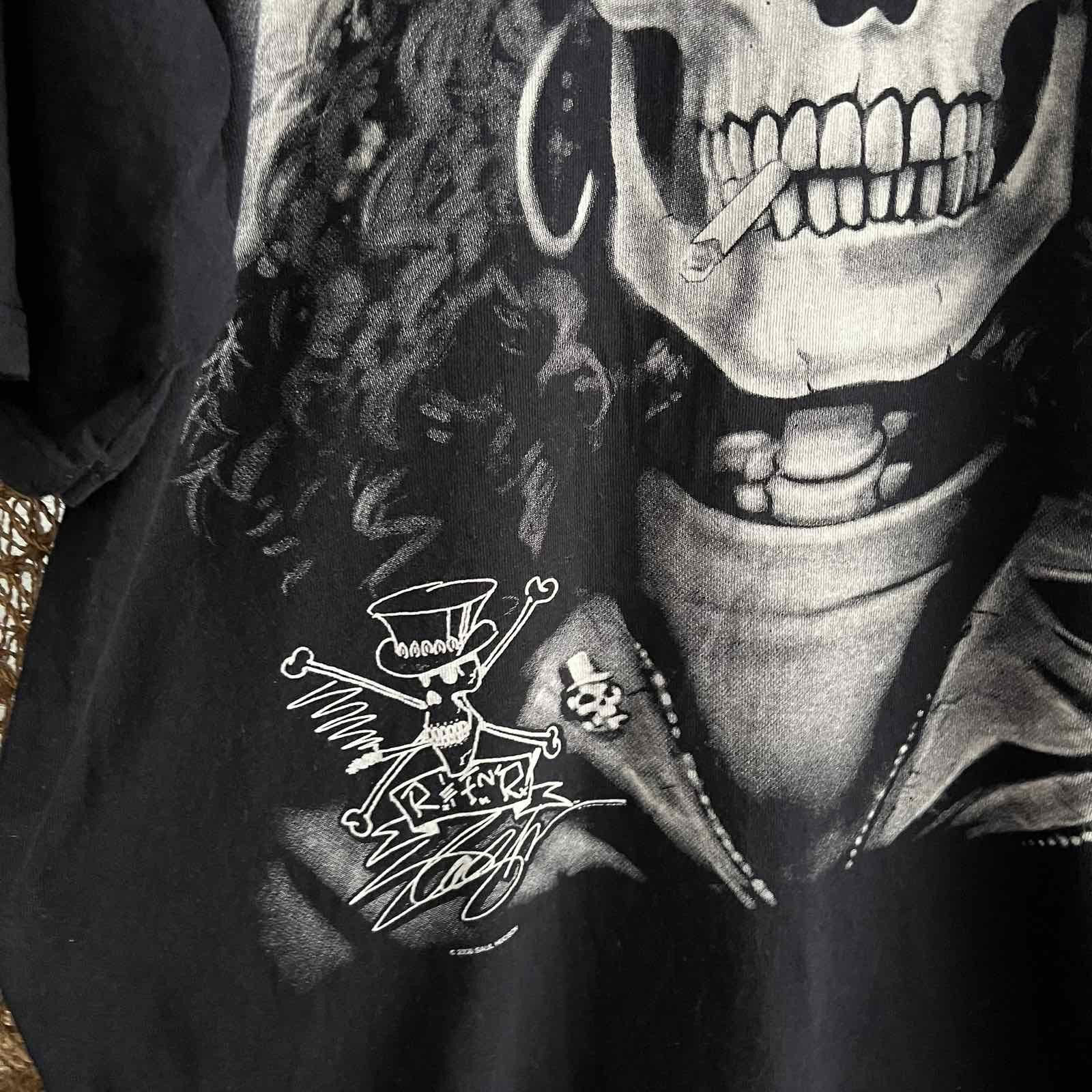 Band Tees Vintage 00s Guns N Roses Slash liquid blue t-shirt 2Xl Size US XXL / EU 58 / 5 - 4 Thumbnail