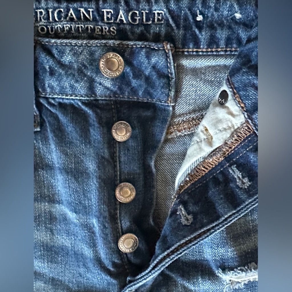 American Eagle Outfitters American Eagle Denim Mini Skirt Blue Women's Size 6. Size 28" / US 6 / IT 42 - 6 Thumbnail