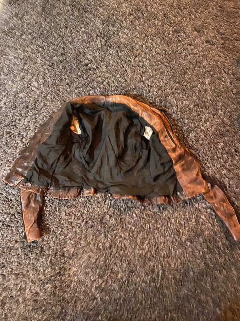 Rick Owens rick owens distressed waxed leather biker jacket-2508 Size US M / EU 48-50 / 2 - 2 Thumbnail